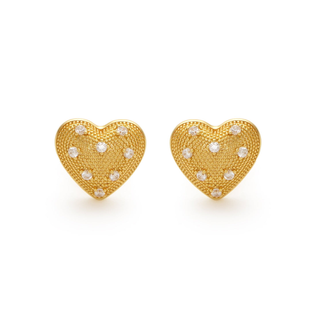 RSNY Shiny Heart Earrings - R2192B