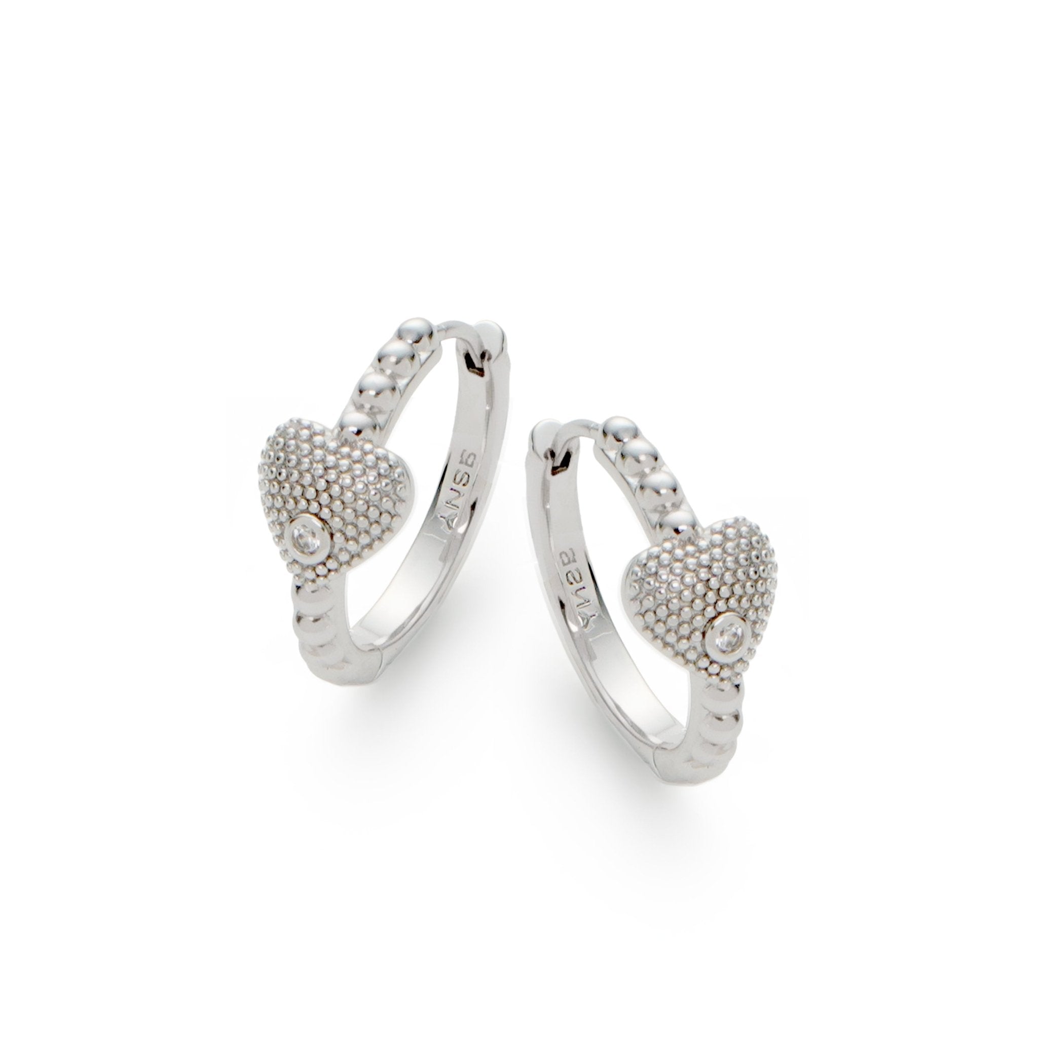 RSNY Shiny Heart Earrings - R2201A