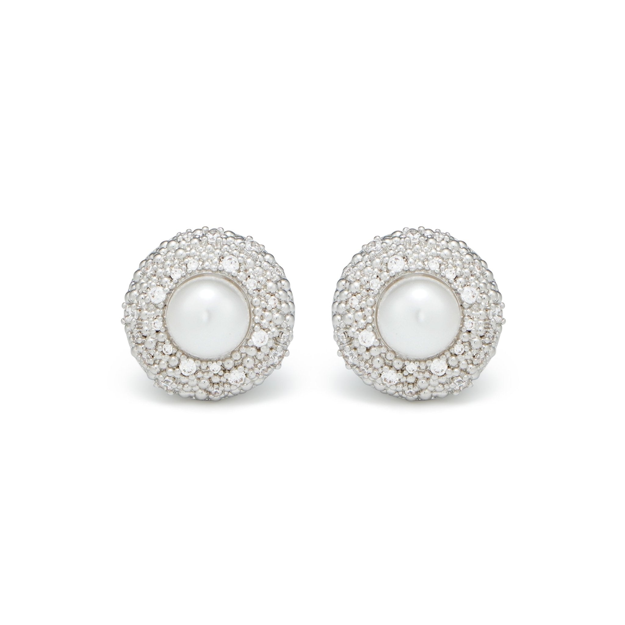 RSNY Shiny Pearl Stud Earrings - R2086A