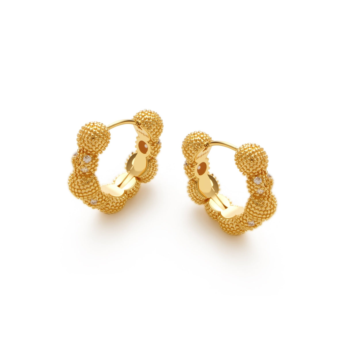 RSNY Shiny Spherical Earrings - R2189B