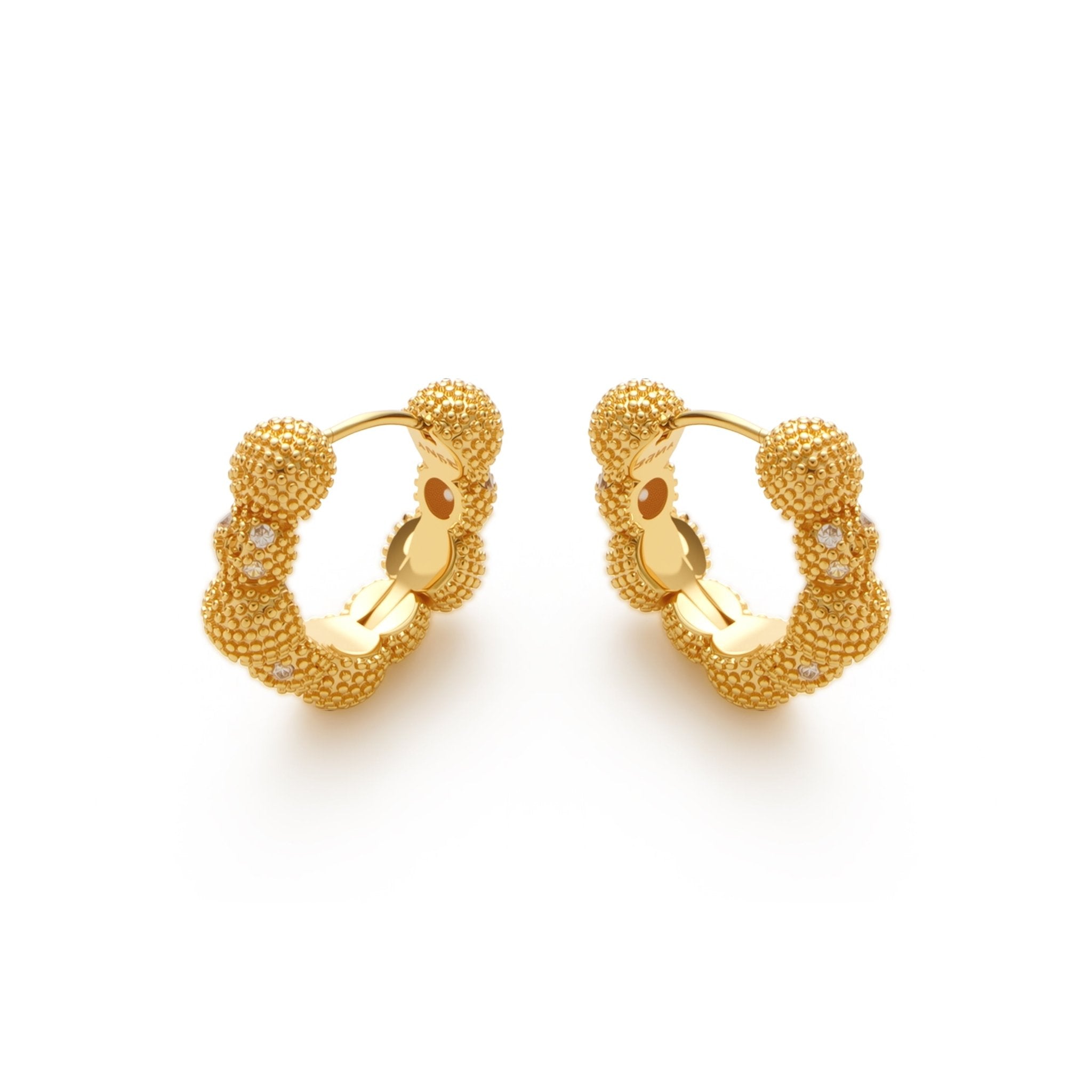 RSNY Shiny Spherical Earrings - R2189B