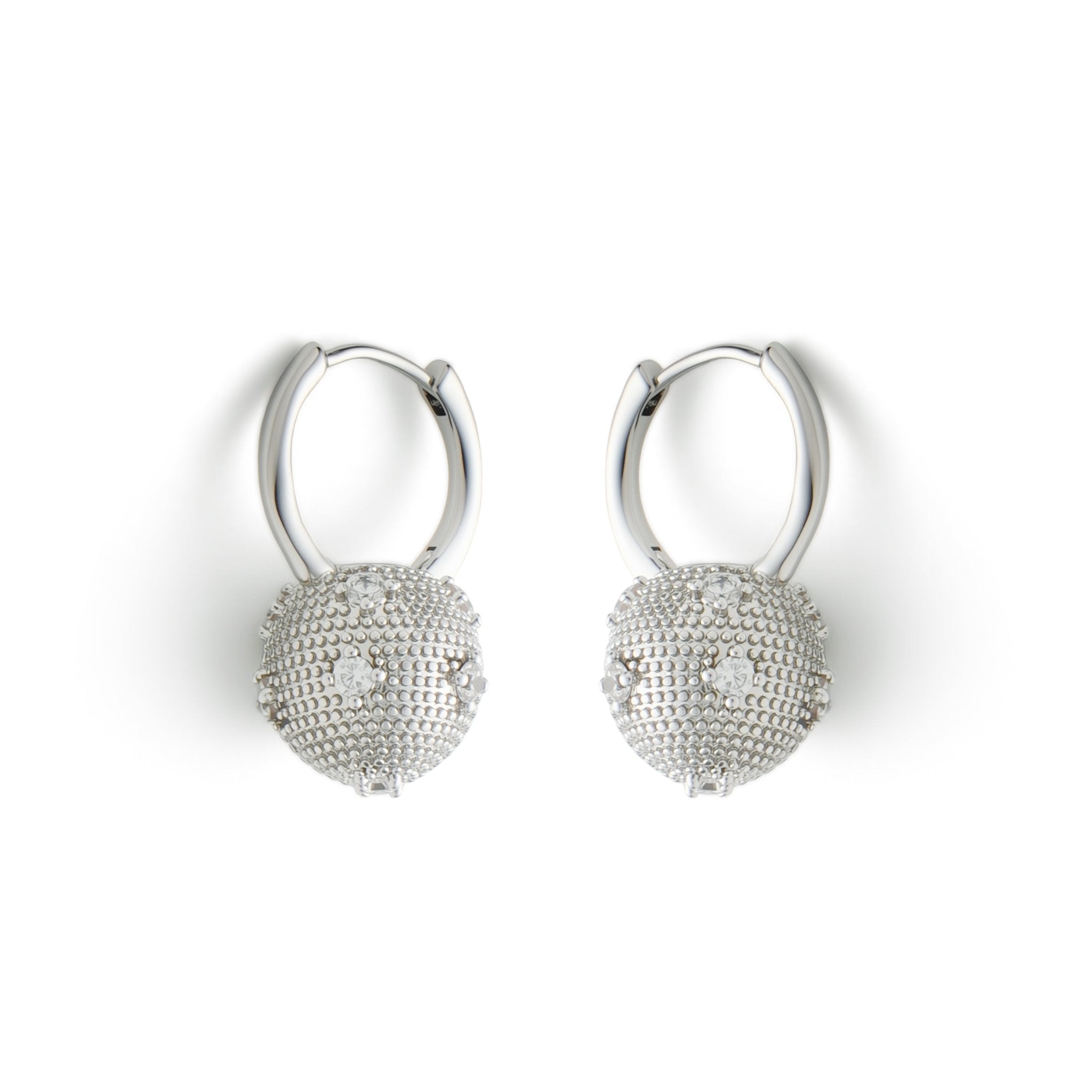 RSNY Shiny Spherical Earrings - R2190A