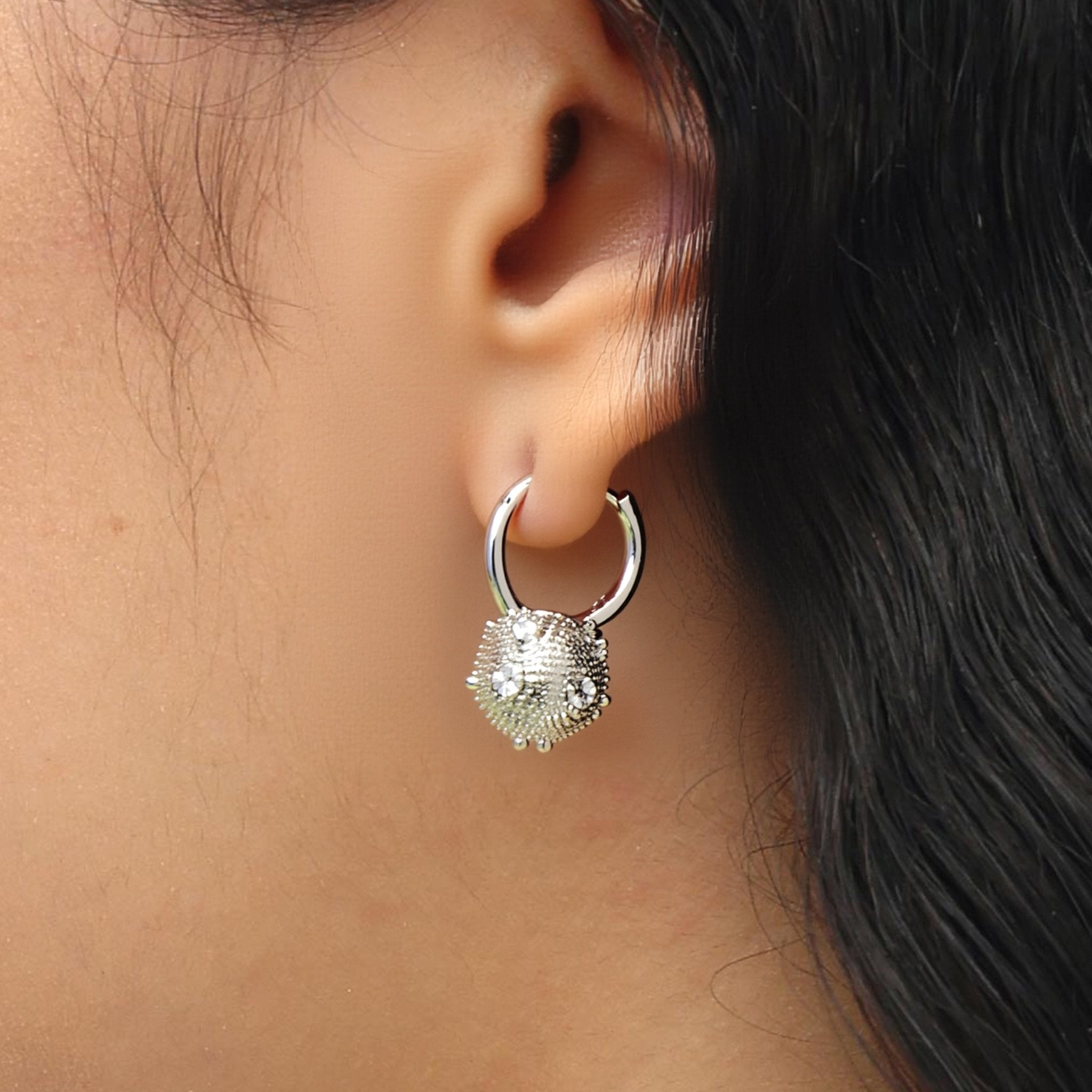 RSNY Shiny Spherical Earrings - R2190A
