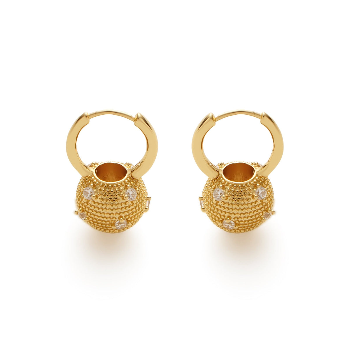 RSNY Shiny Spherical Earrings - R2190B