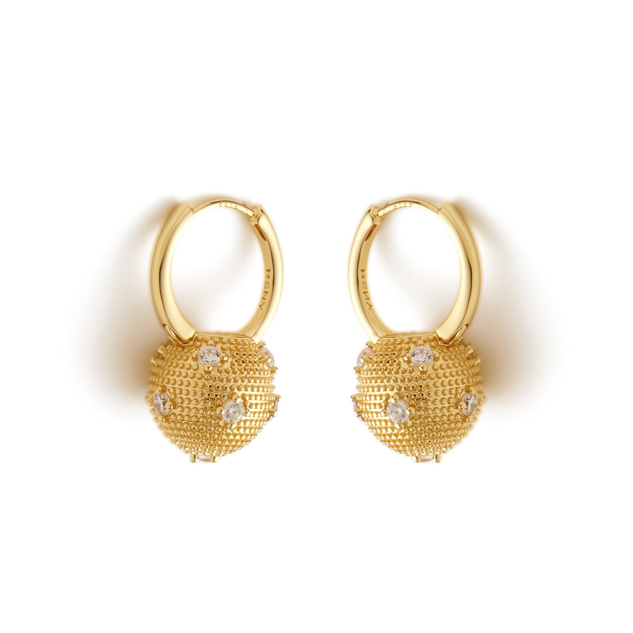 RSNY Shiny Spherical Earrings - R2190B