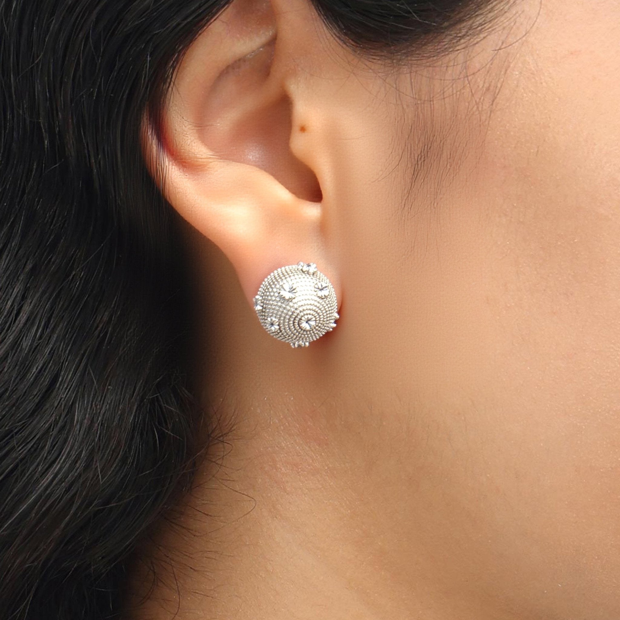 RSNY Shiny Spherical Earrings - R2191A