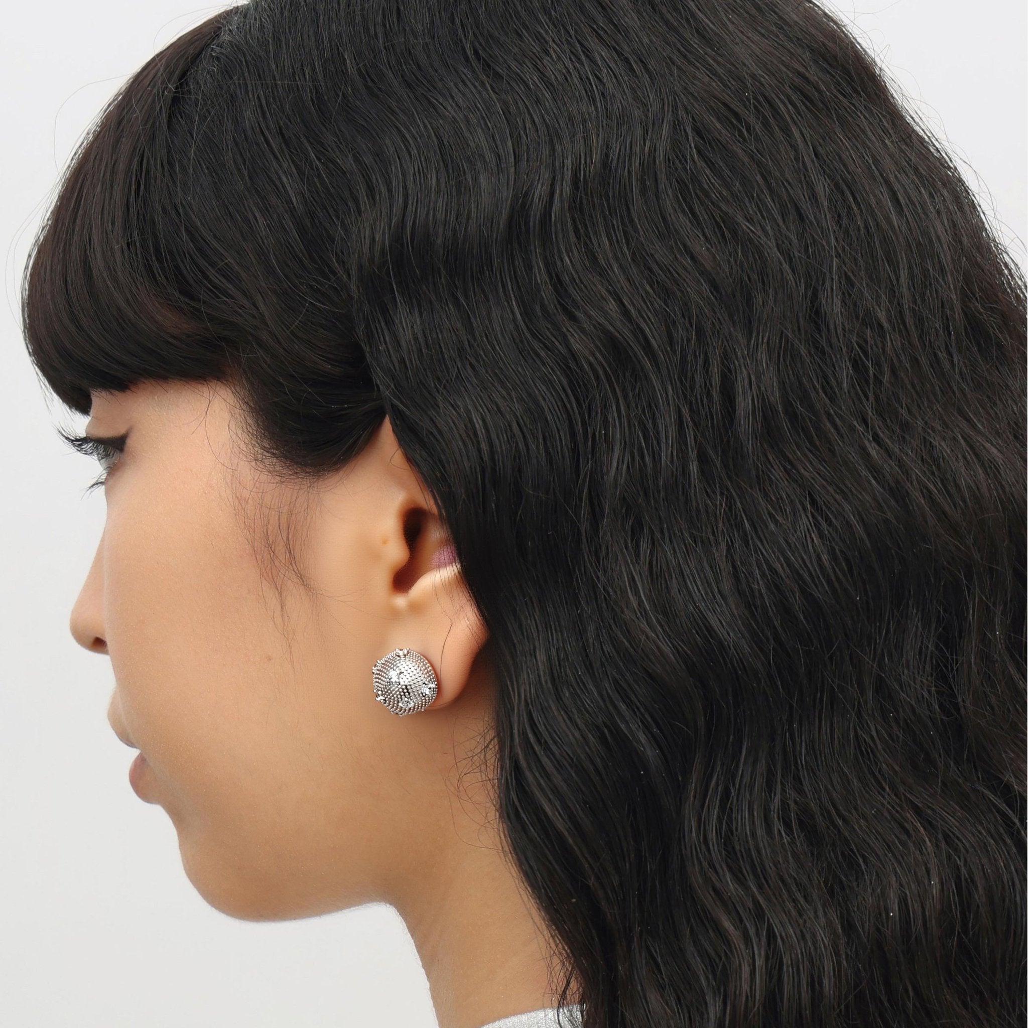 RSNY Shiny Spherical Earrings - R2191A