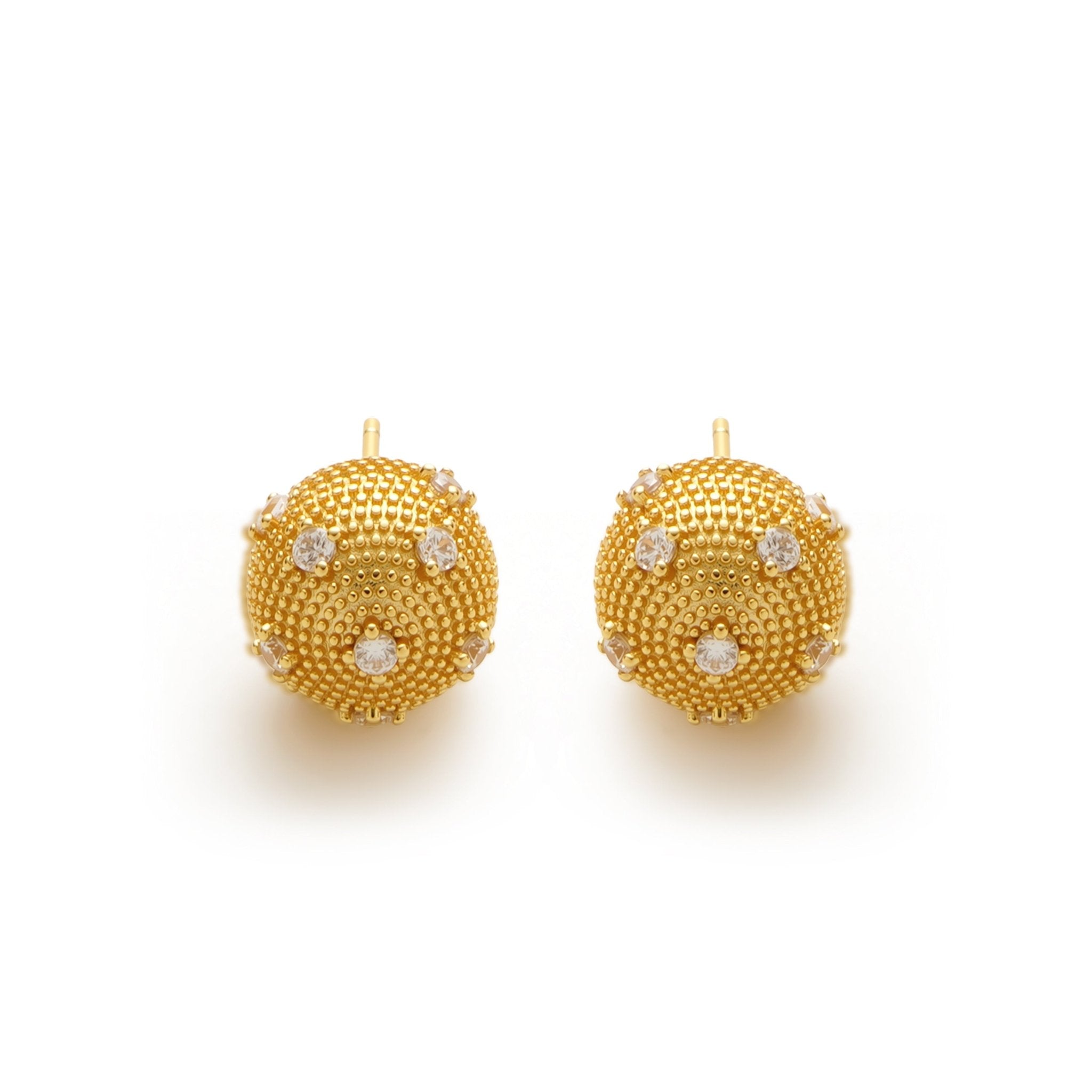 RSNY Shiny Spherical Earrings - R2191B