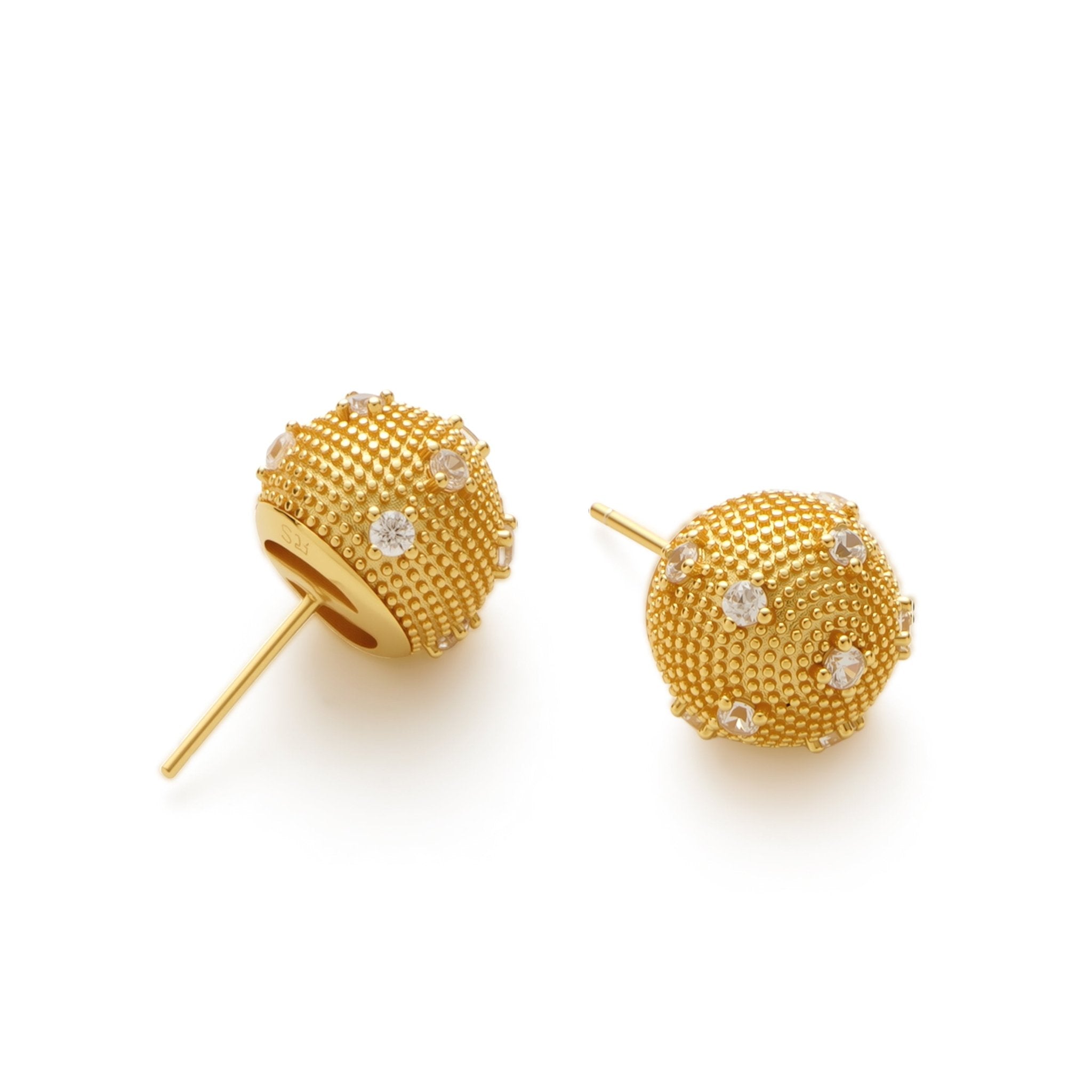 RSNY Shiny Spherical Earrings - R2191B