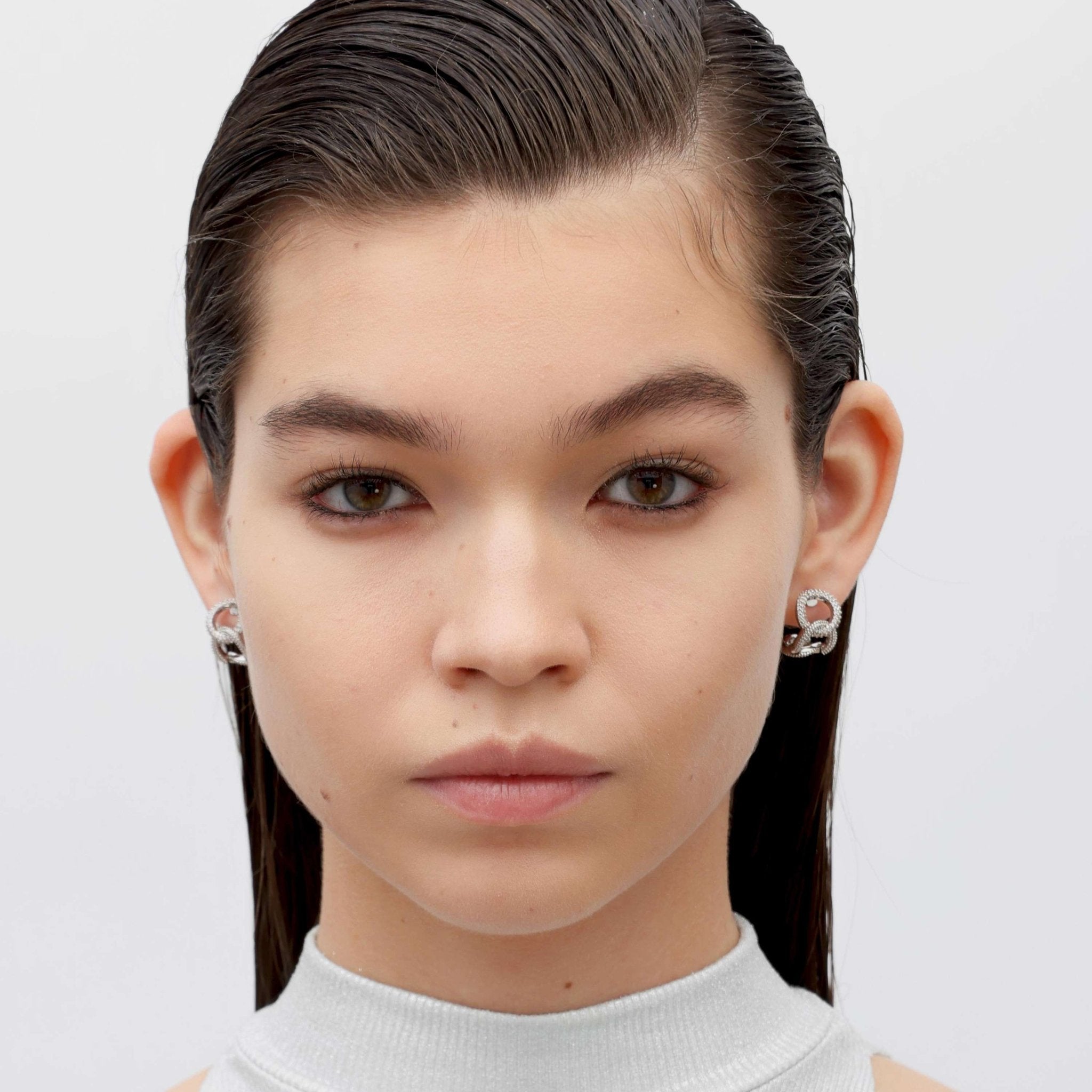 RSNY simple chain earrings - R2181A