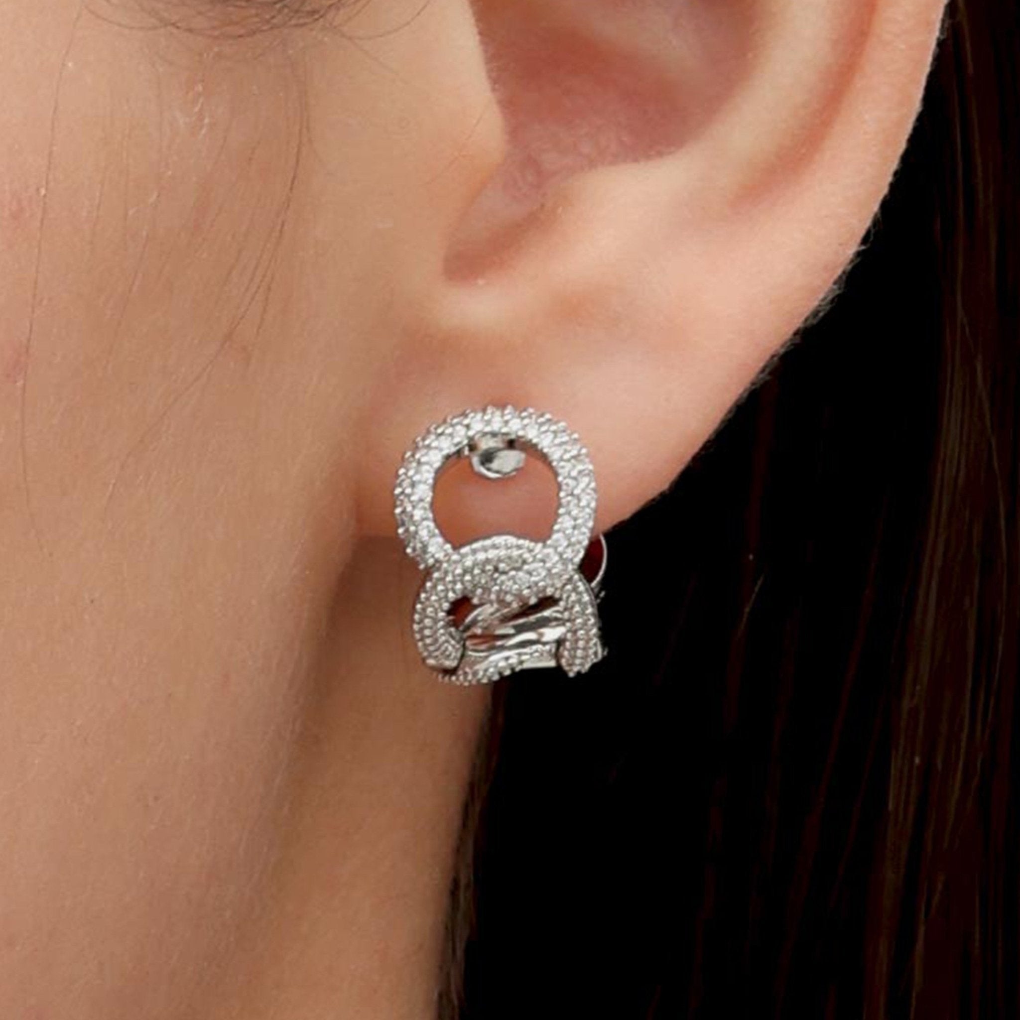 RSNY simple chain earrings - R2181A