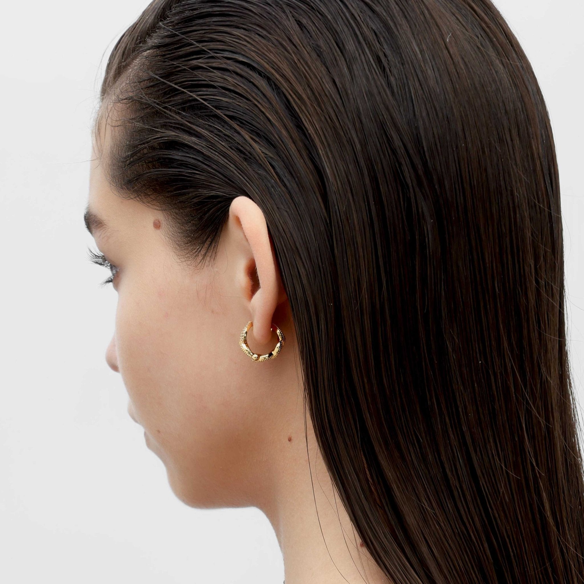 RSNY simple chain earrings - R2181B