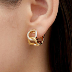 RSNY simple chain earrings - R2181B