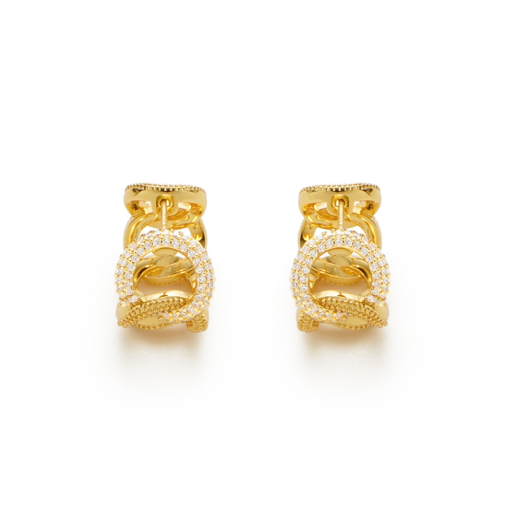 RSNY simple chain earrings - R2181B