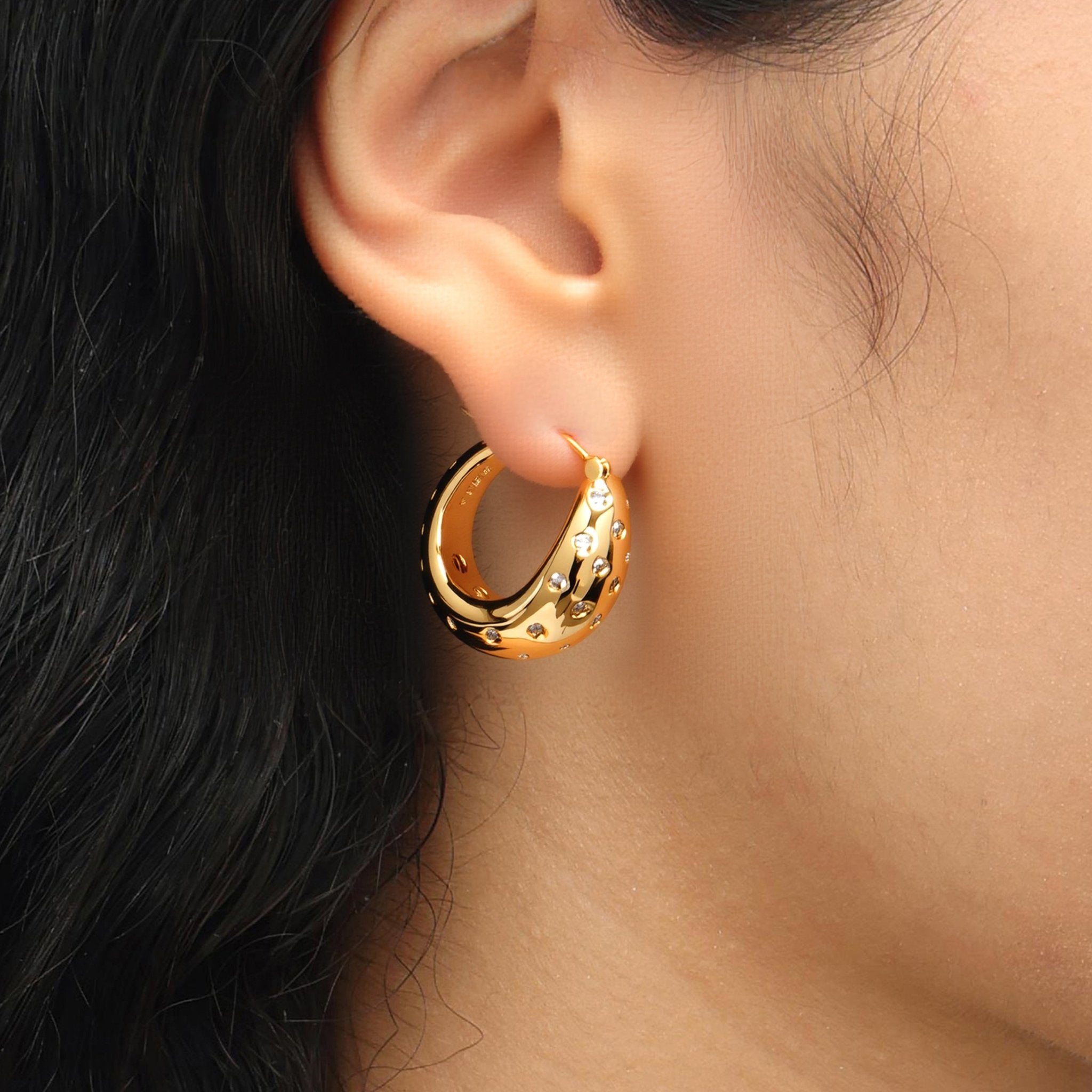 RSNY simple line earrings - R2123B