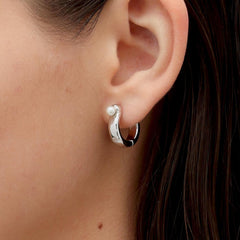 RSNY simple pearl earrings - R2110A