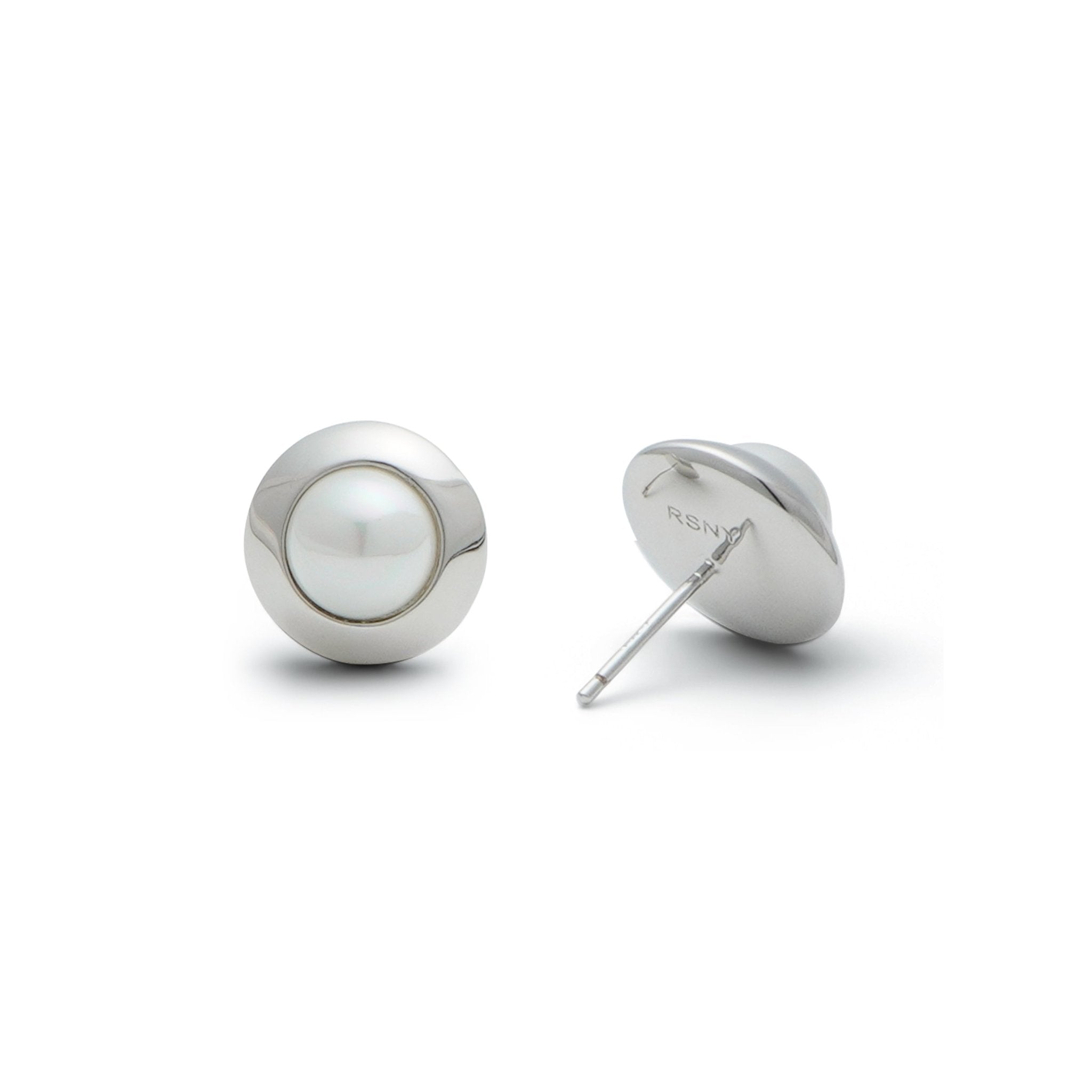 RSNY simple pearl stud earrings - R2046A
