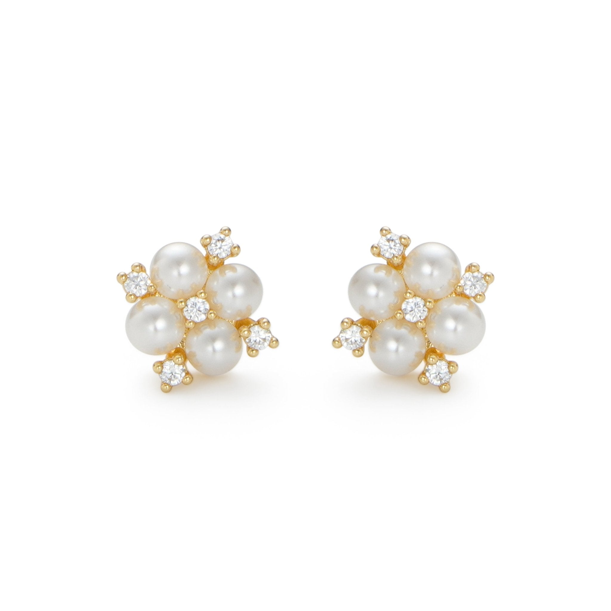 RSNY simple pearl stud earrings - R2165B