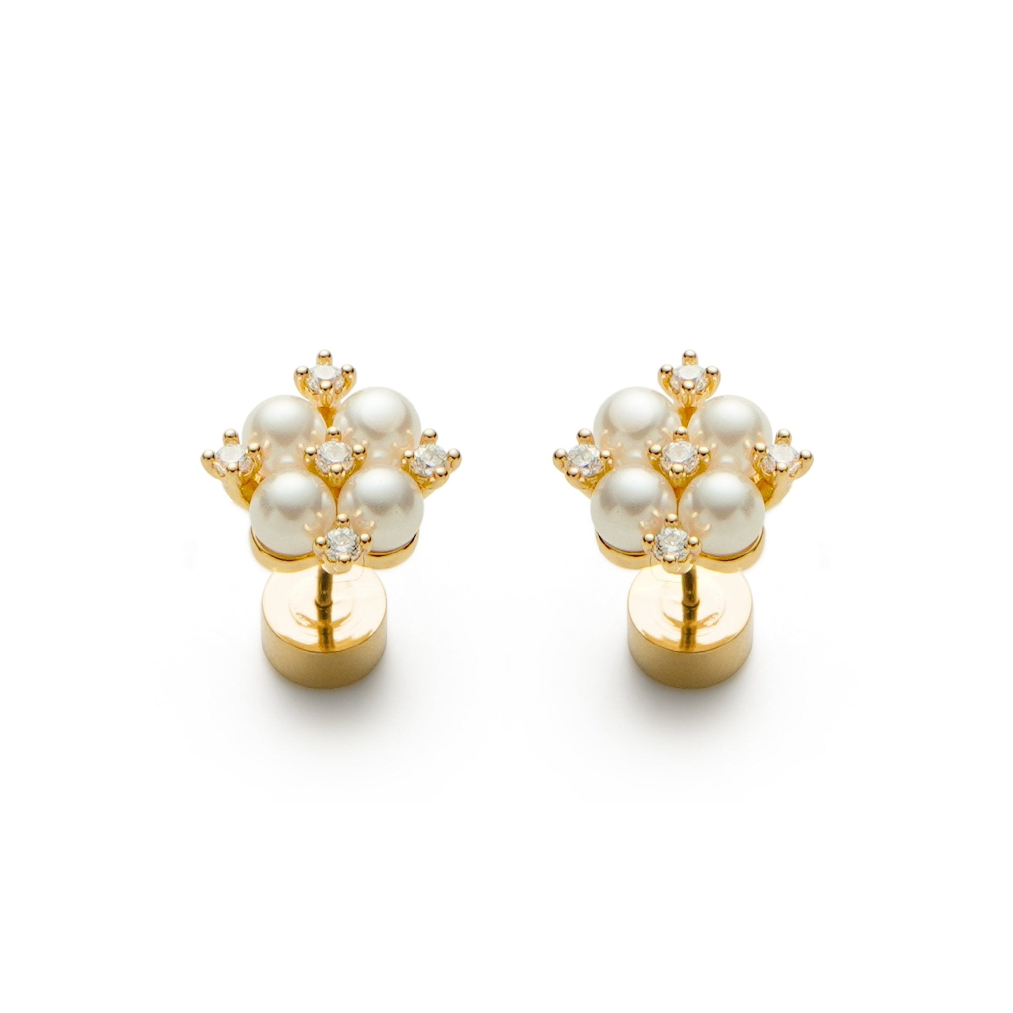 RSNY simple pearl stud earrings - R2165B