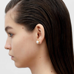 RSNY simple pearl stud earrings - R2173B