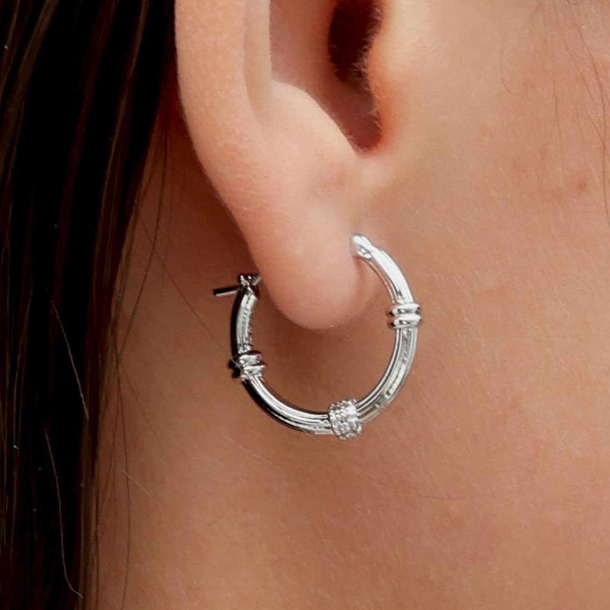 RSNY Simple Roman Earrings - R2154A