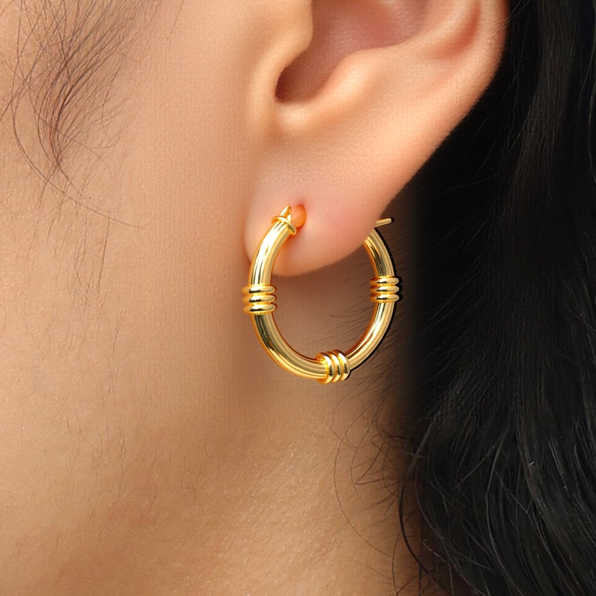 RSNY Simple Roman Earrings - R2154B