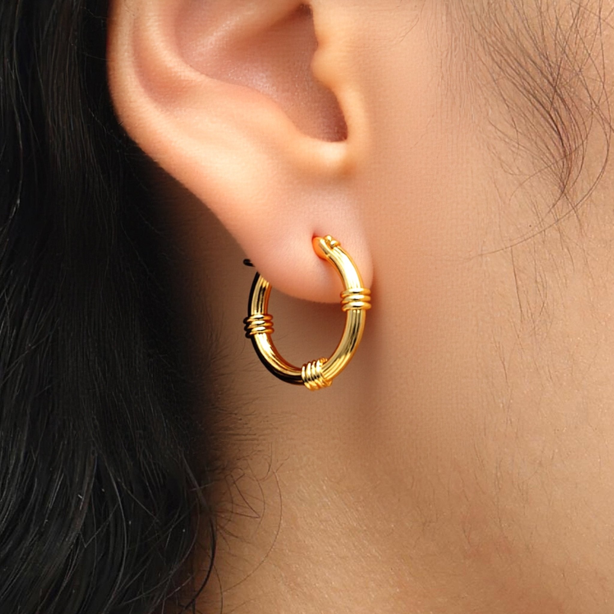 RSNY Simple Roman Earrings - R2154B