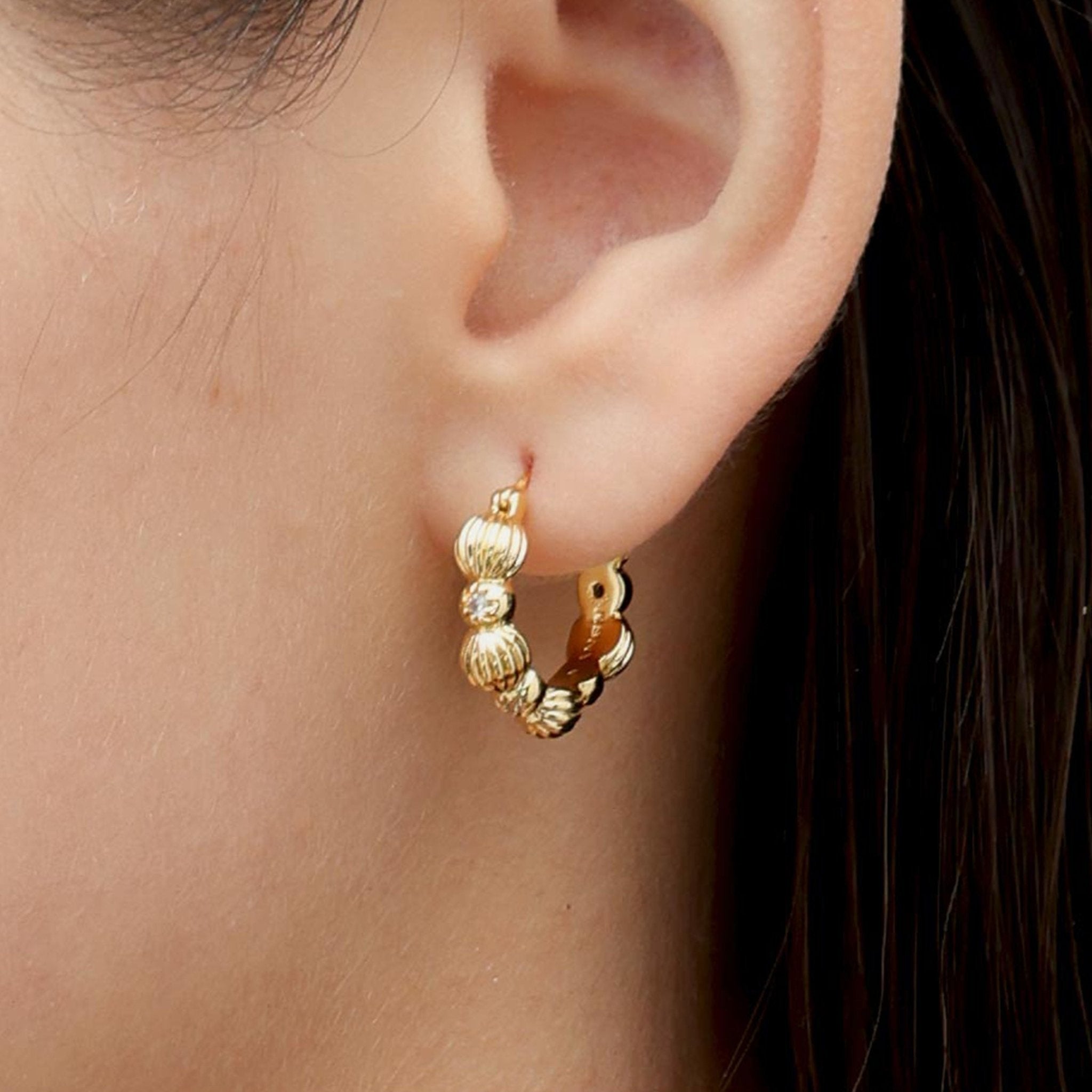 RSNY simple styling earrings - R2148B