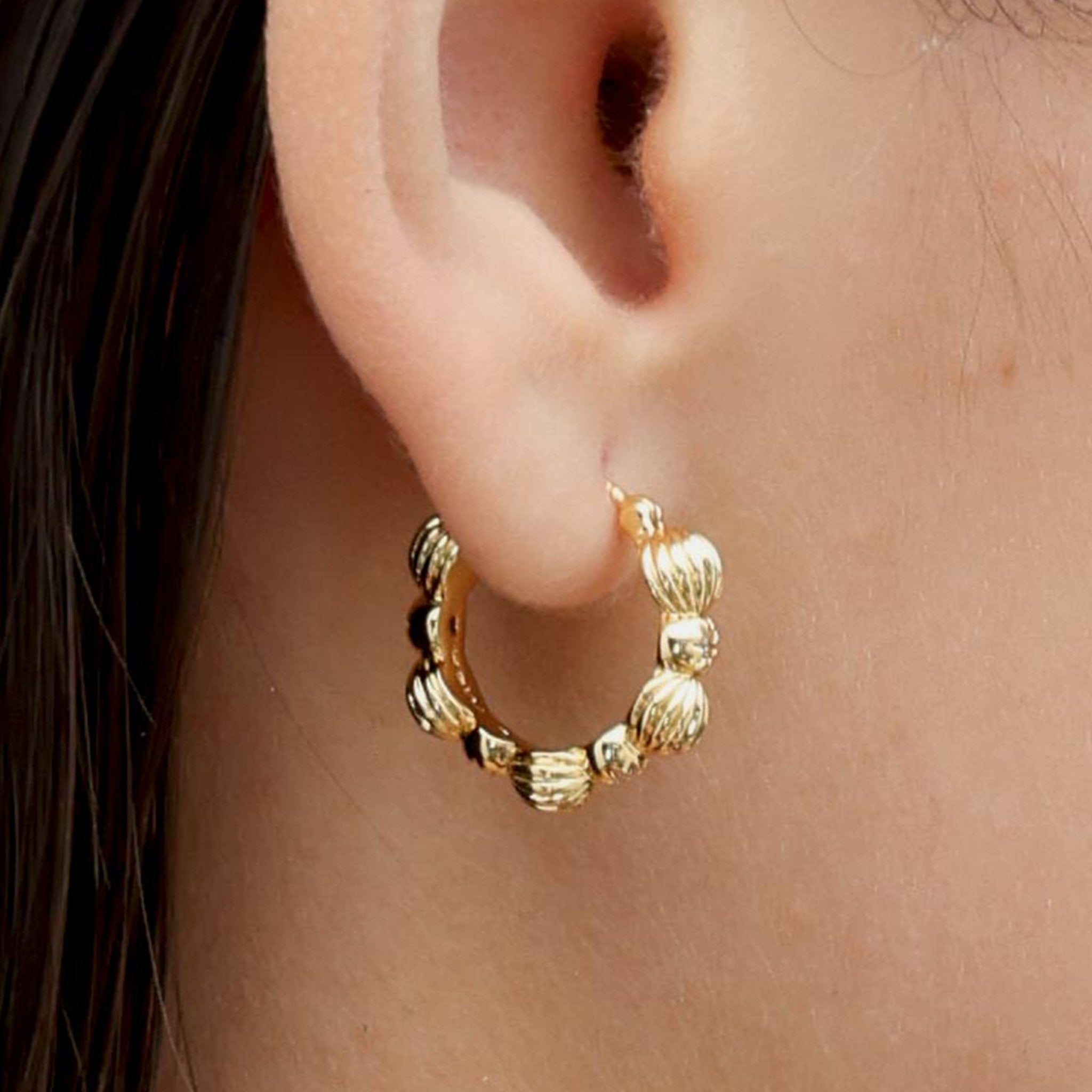RSNY simple styling earrings - R2148B