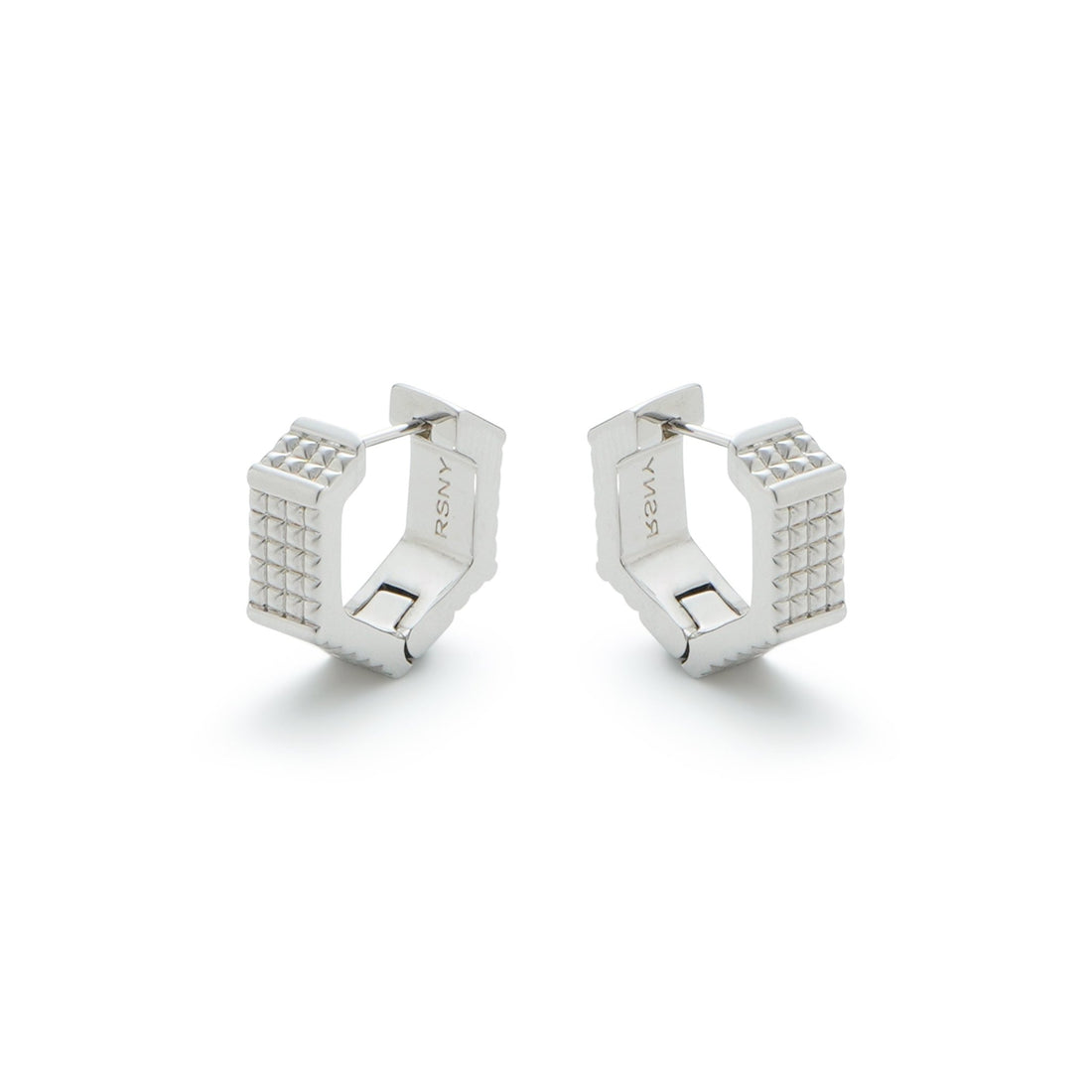 RSNY six - sided diamond earrings - R2074A