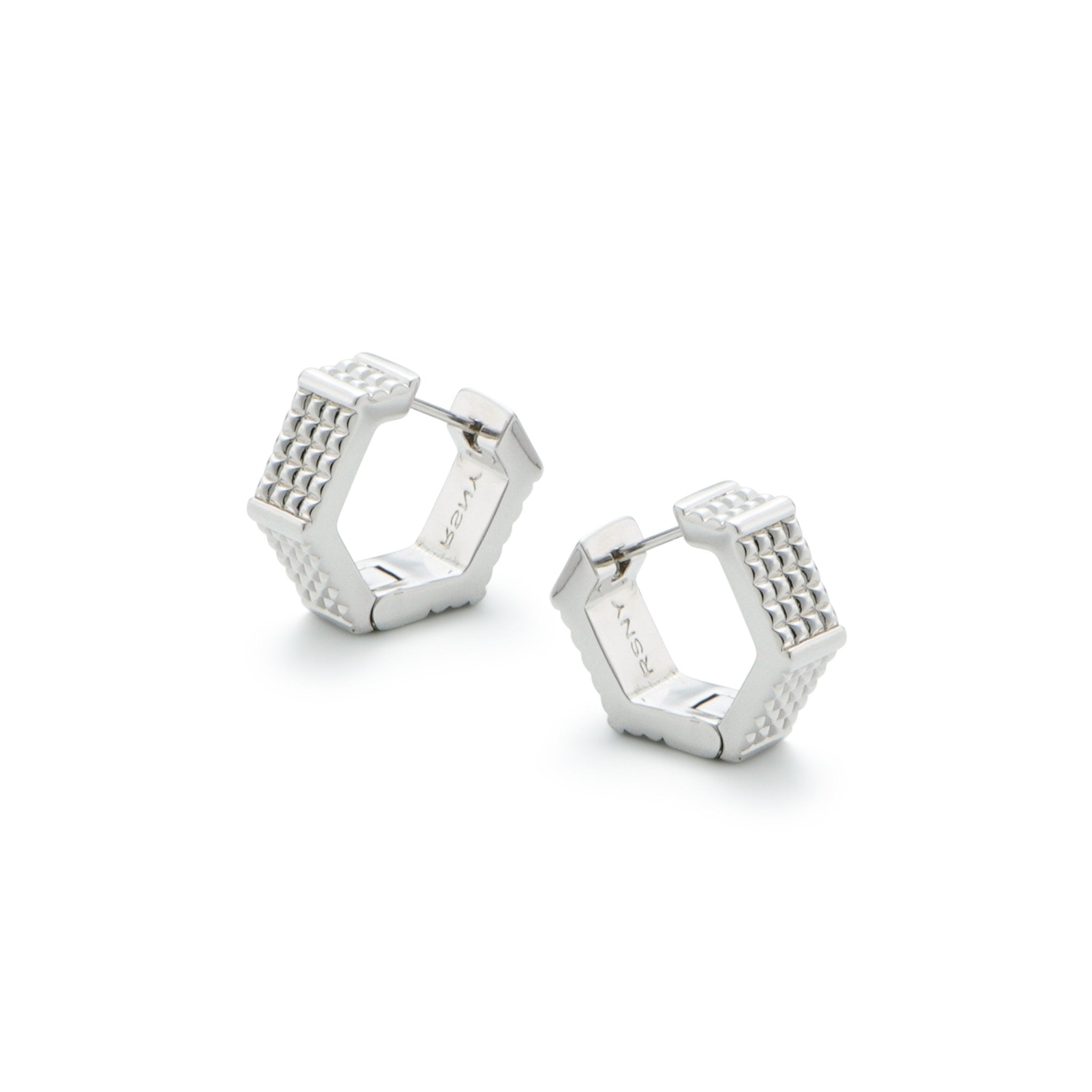 RSNY six - sided diamond earrings - R2074A