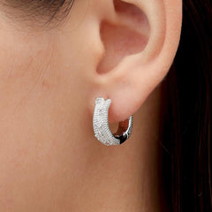 RSNY special - shaped double - ring earrings - R2180A