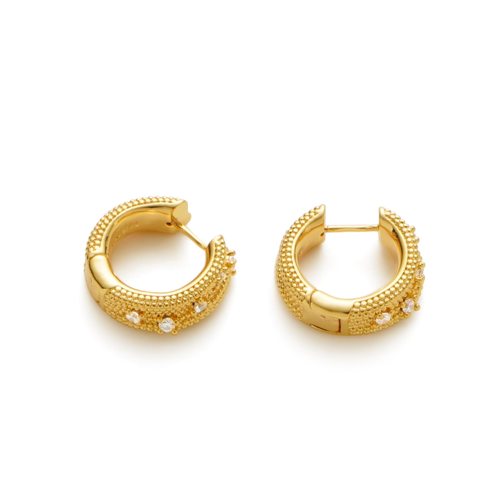 RSNY special - shaped double - ring earrings - R2180B