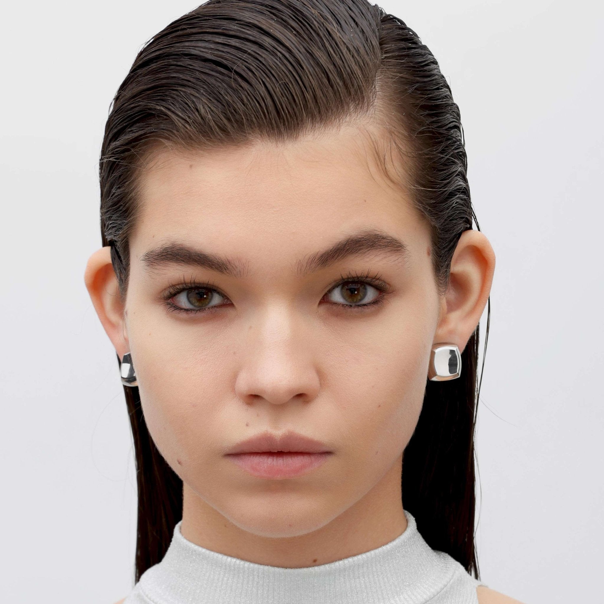 RSNY square diamond stud earrings - R2072A