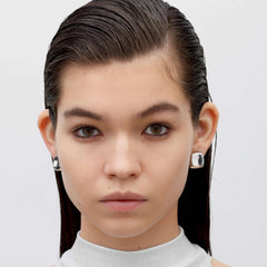 RSNY square diamond stud earrings - R2072A