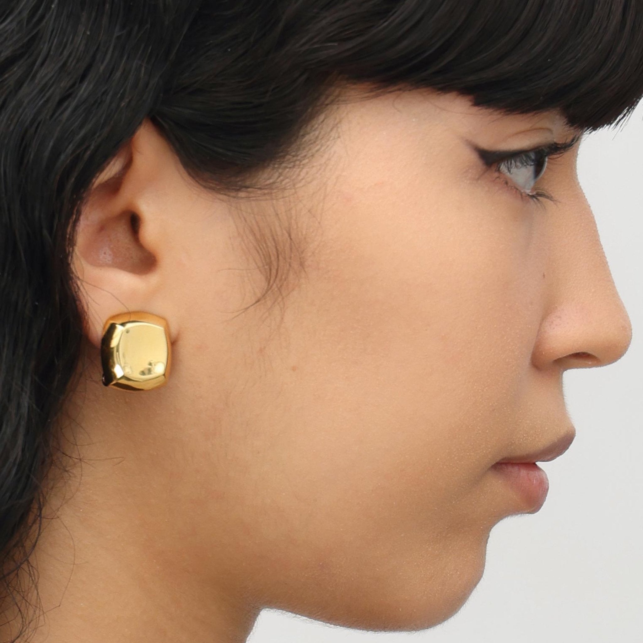 RSNY square diamond stud earrings - R2072B