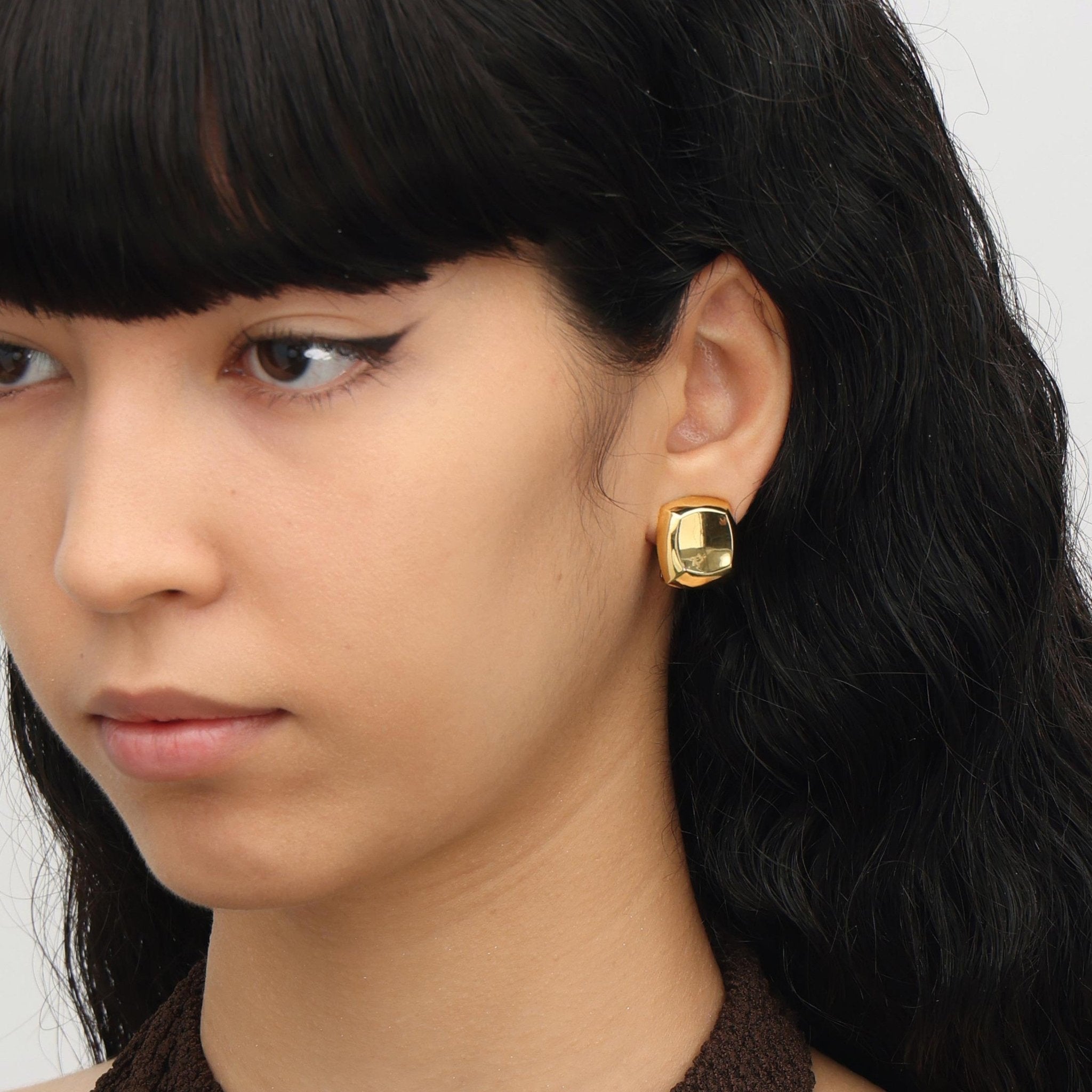 RSNY square diamond stud earrings - R2072B