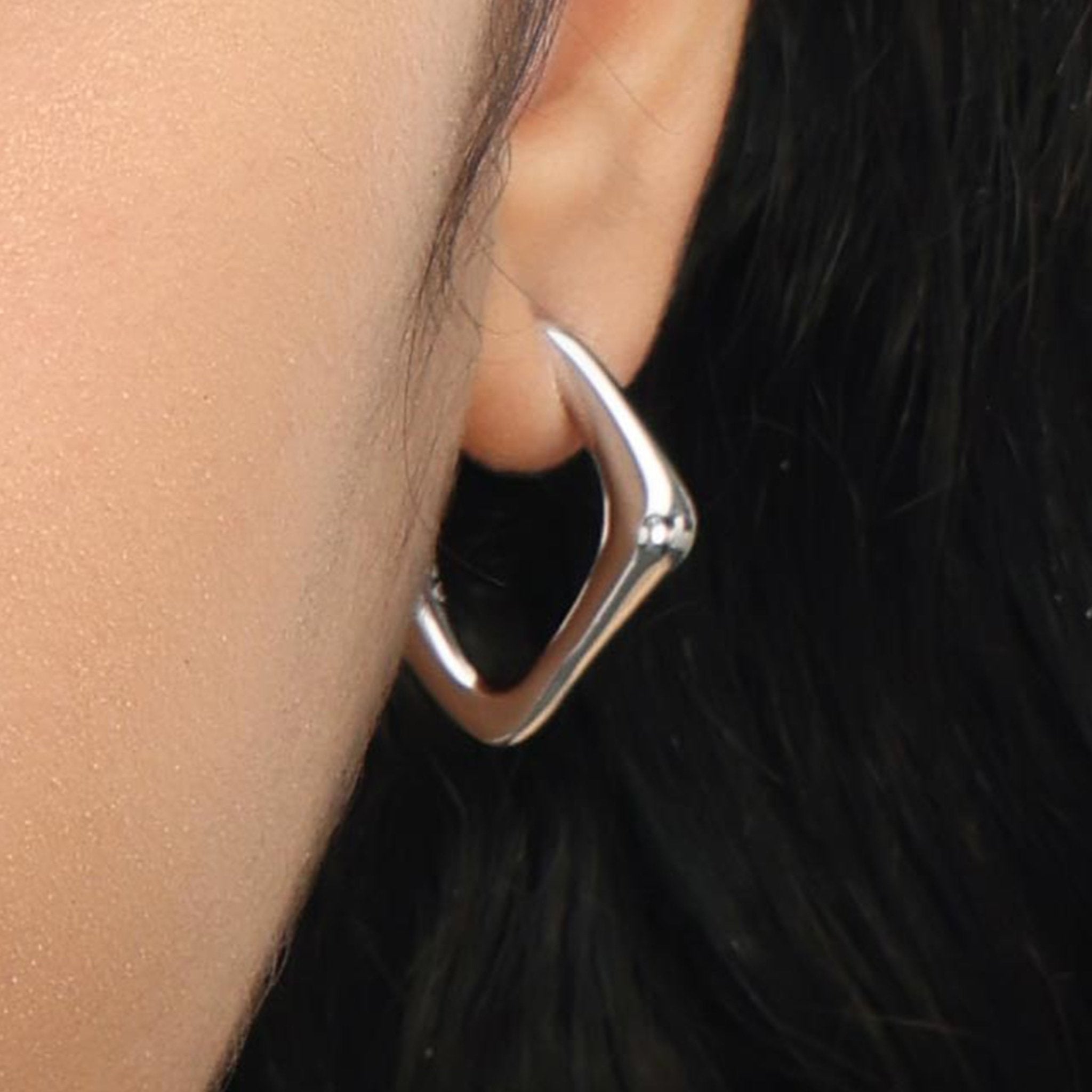 RSNY Square Geometric Earrings - R2056A