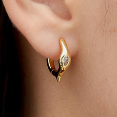 RSNY streamlined earrings - R2176B
