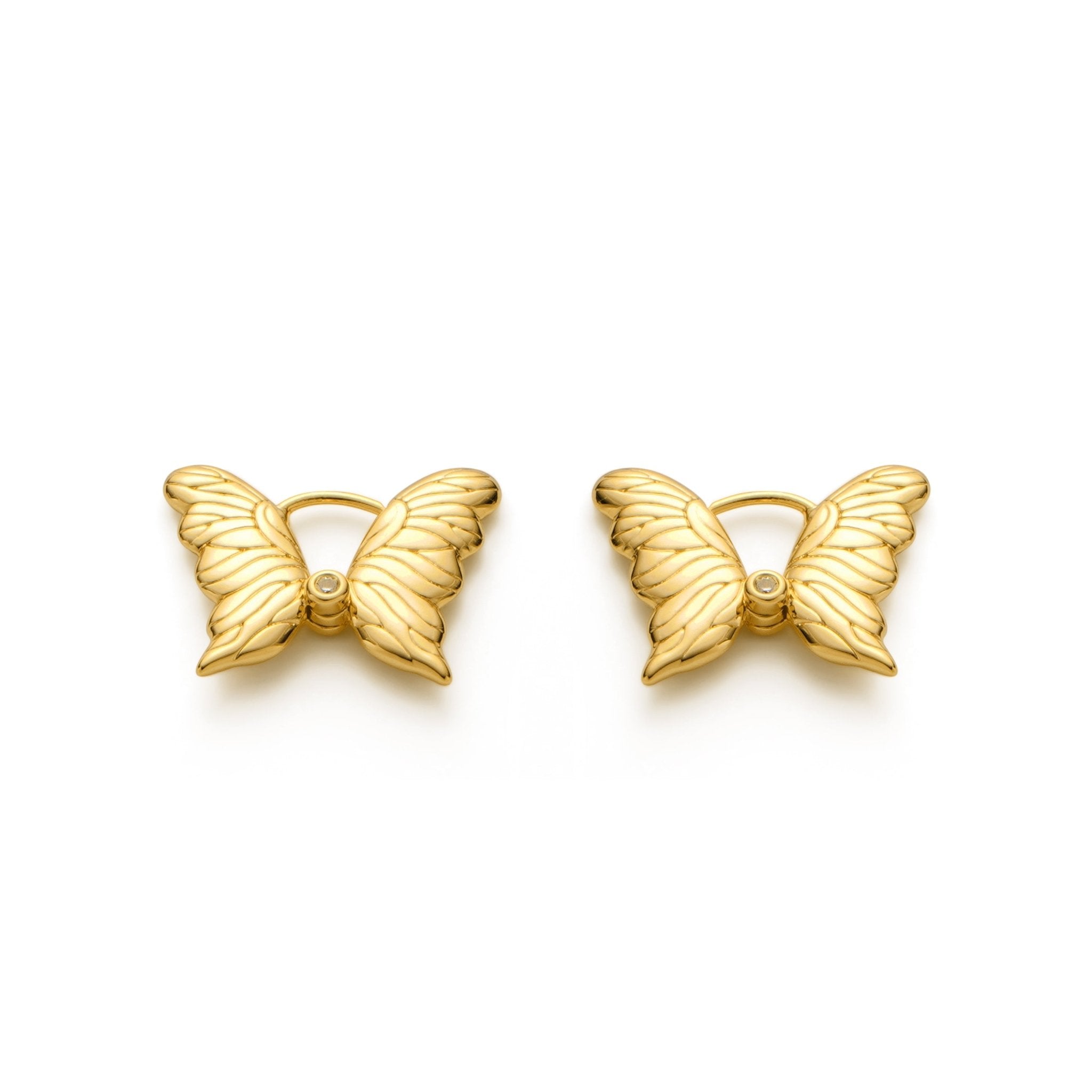 RSNY Textured Butterfly Earrings - R2175B