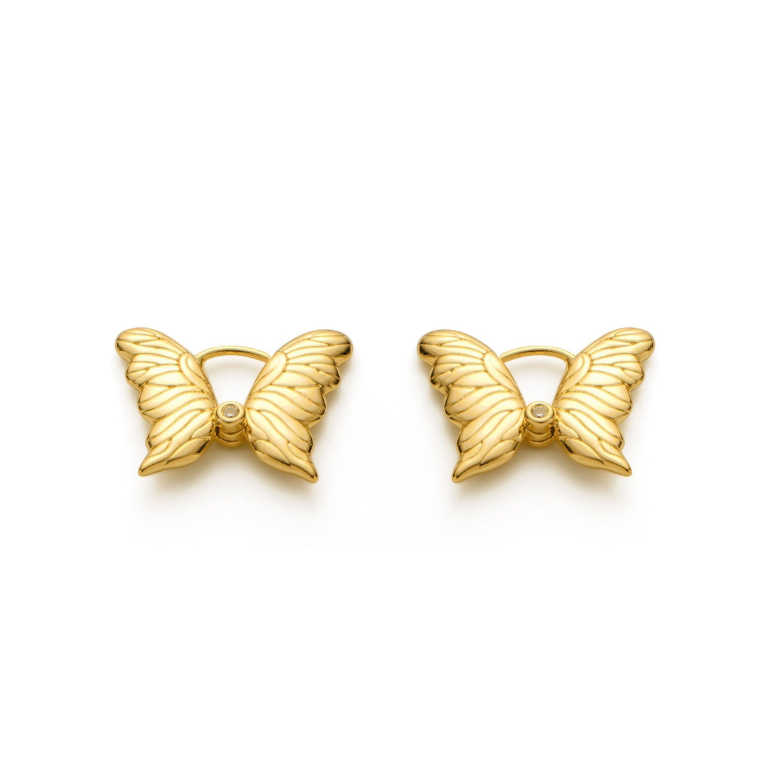 RSNY Textured Butterfly Earrings - R2175B