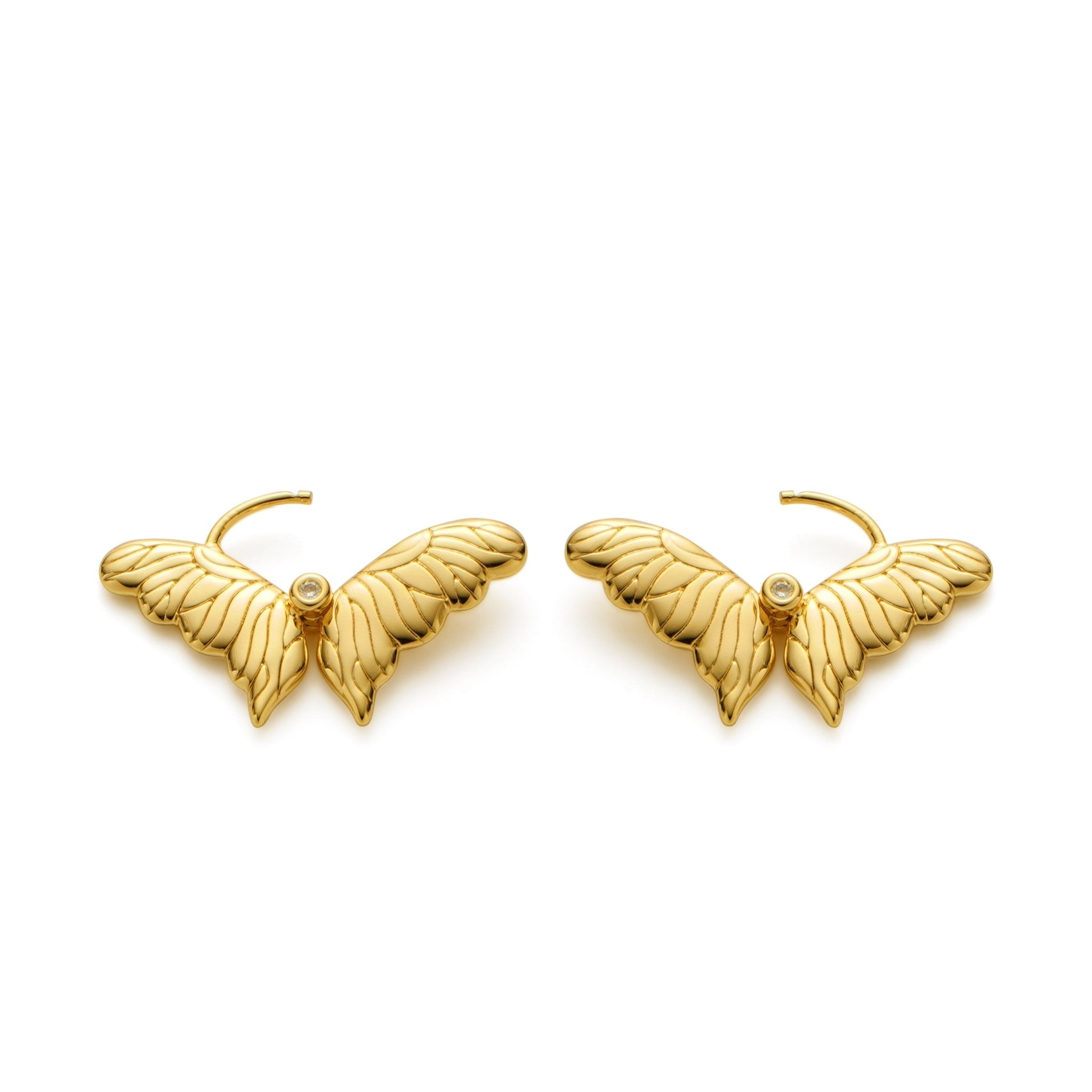 RSNY Textured Butterfly Earrings - R2175B