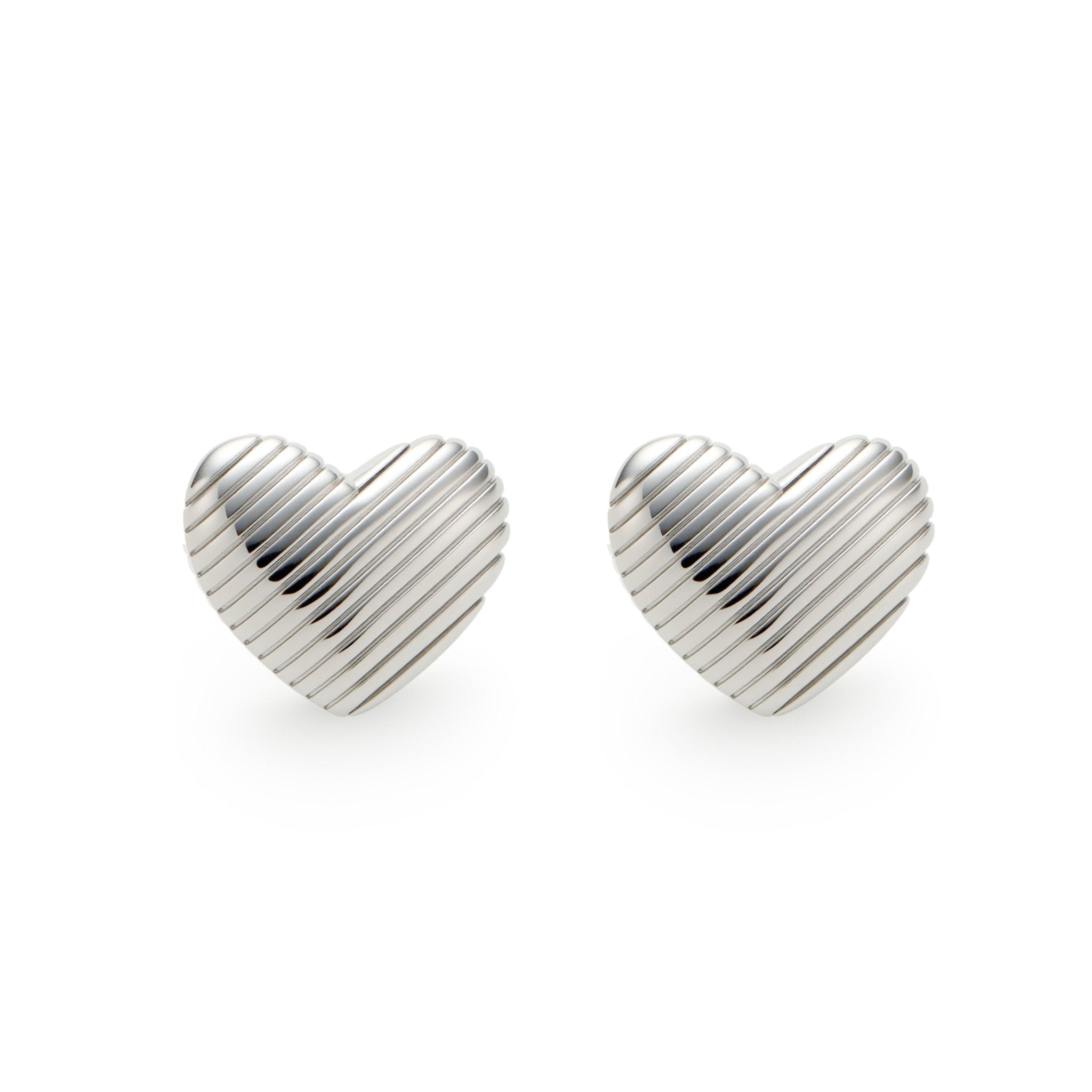RSNY Textured Heart Earrings - R2228A