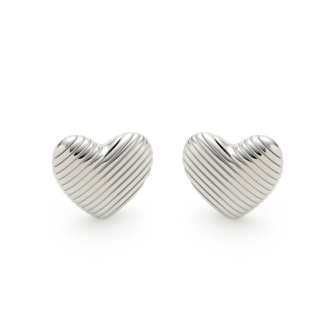 RSNY Textured Heart Earrings - R2228A
