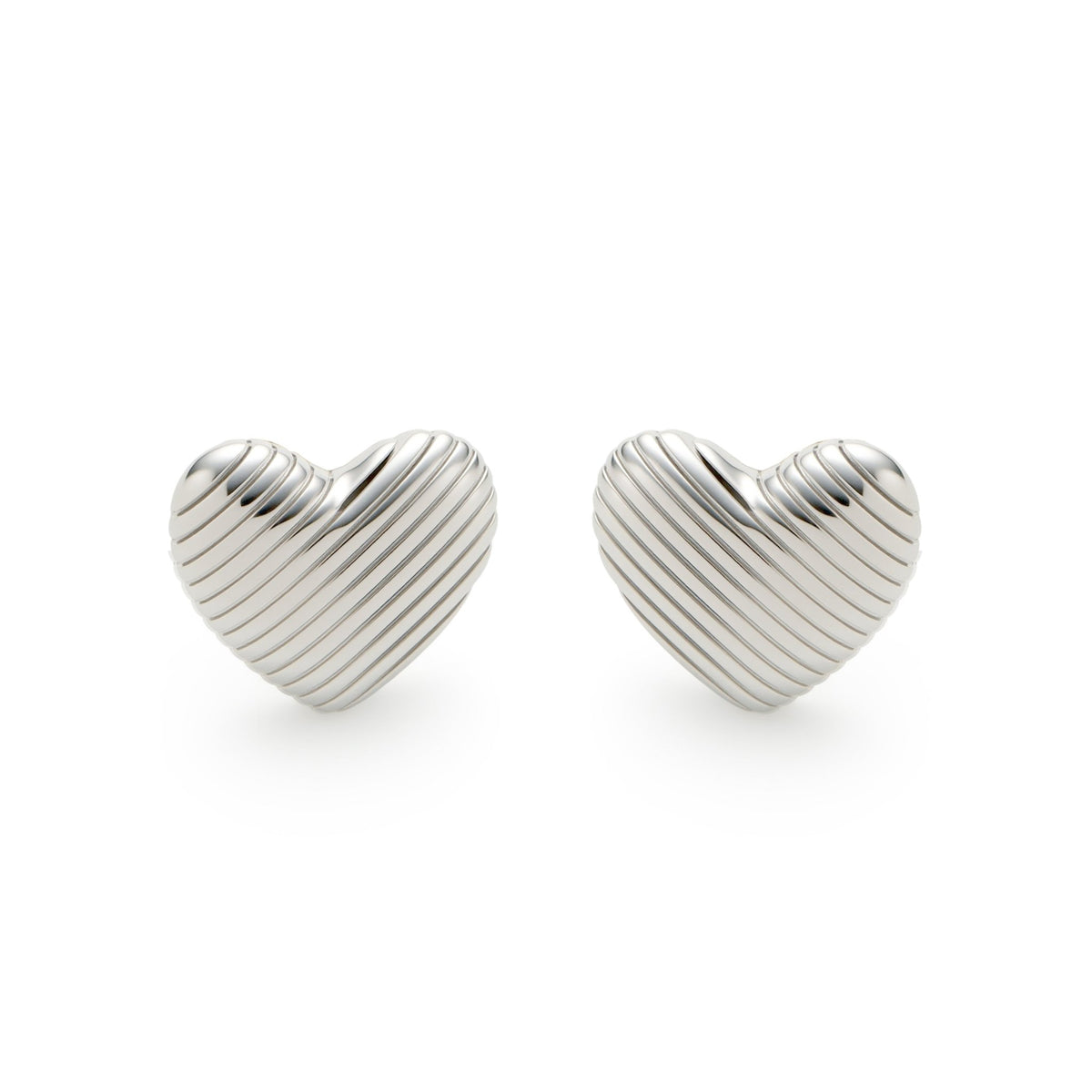 RSNY Textured Heart Earrings - R2228A