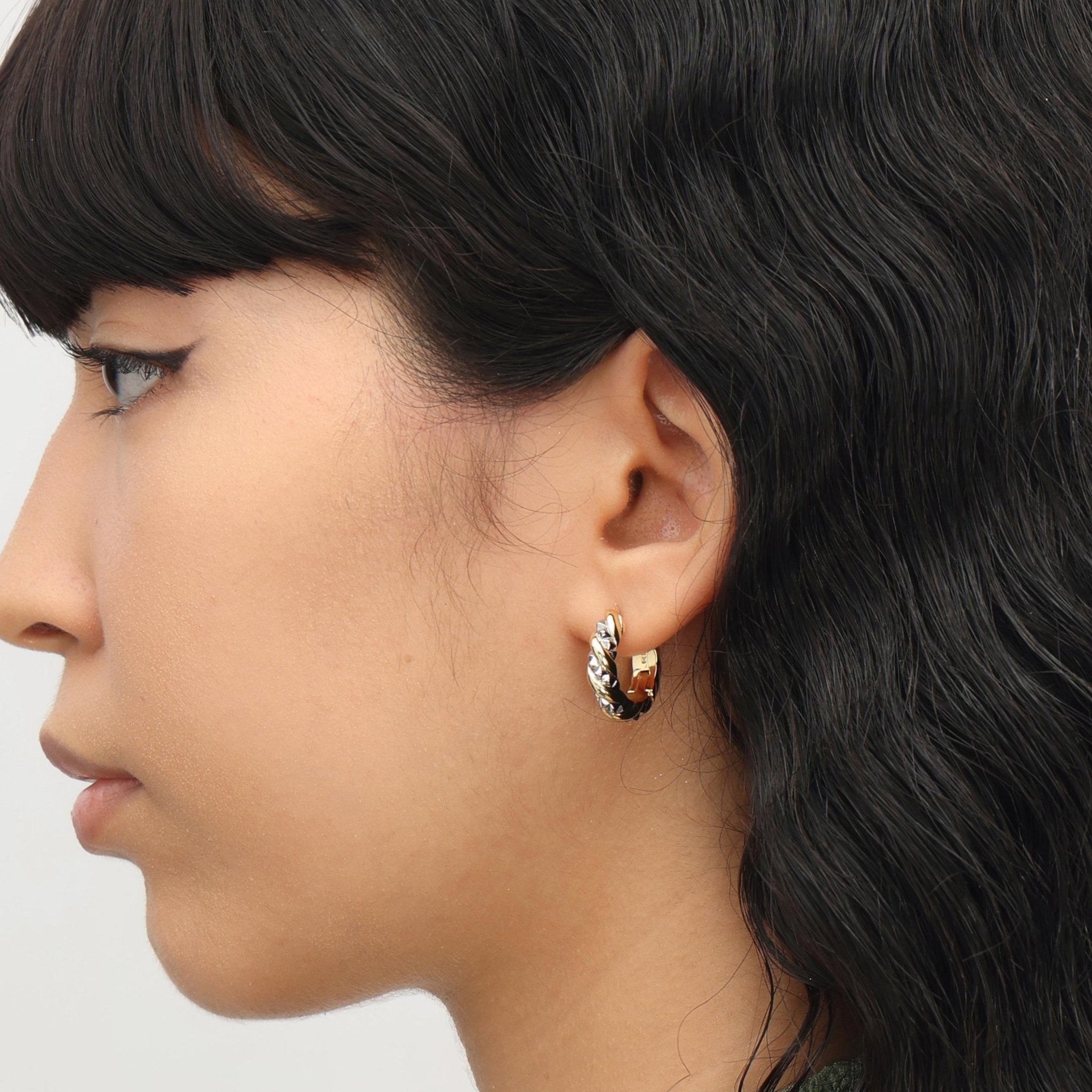 RSNY thick double strand earrings - R2043A
