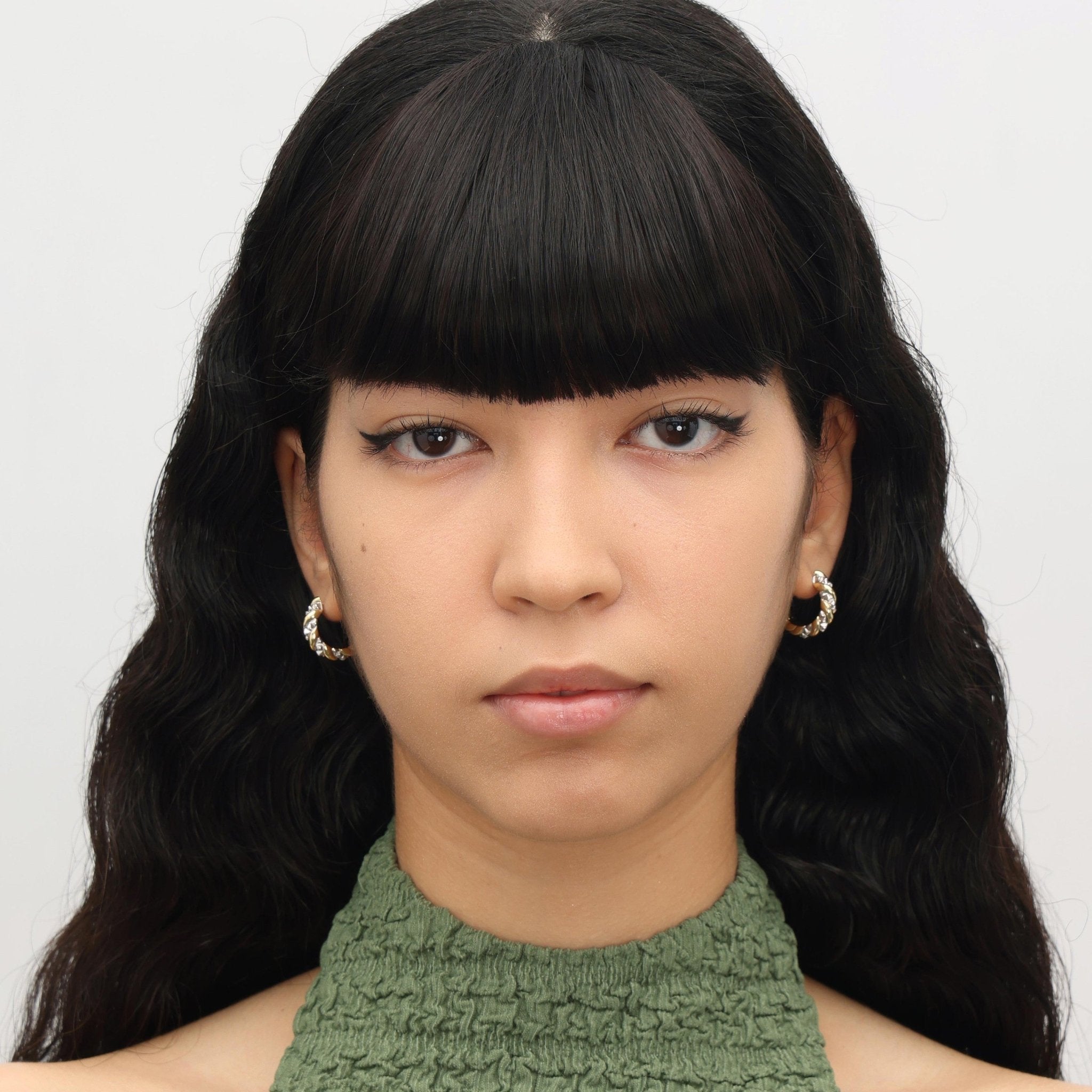 RSNY thick double strand earrings - R2043A