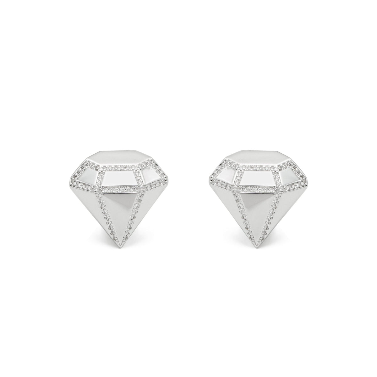 RSNY three - dimensional drill stud earrings - R2088A