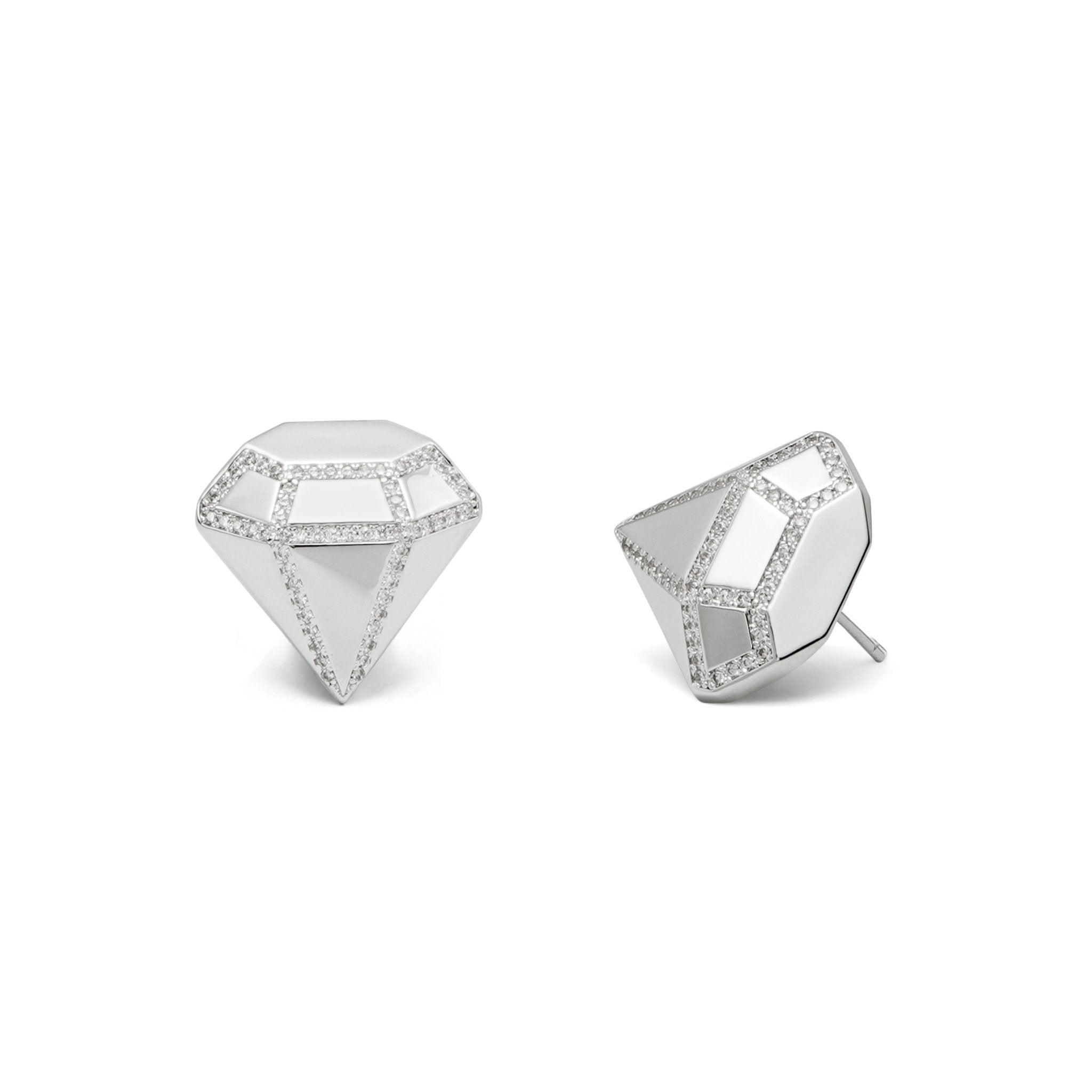 RSNY three - dimensional drill stud earrings - R2088A