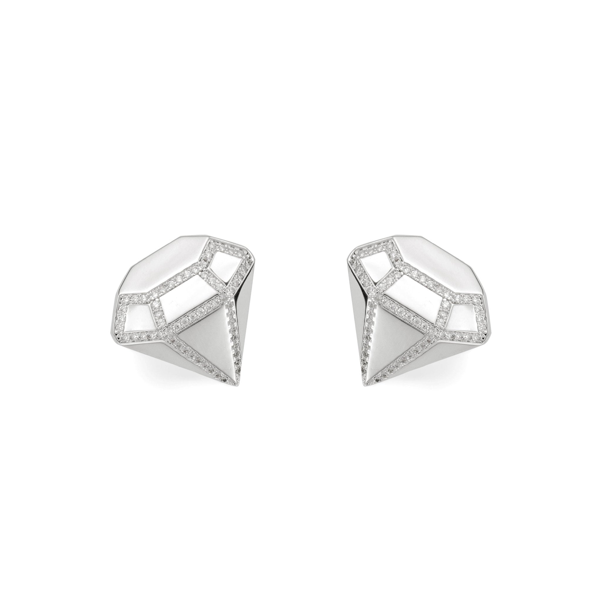 RSNY three - dimensional drill stud earrings - R2088A